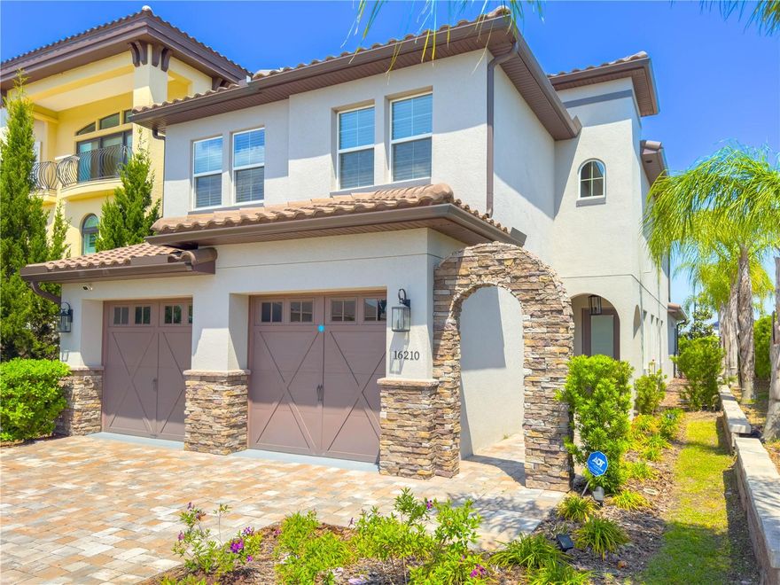 This 2021 home is available today for sale in the Famous Bella Collina Community. It has 4 BR / 4 ½ baths and offers panoramic views of the 18-hole Nick Faldo-designed golf course and rolling hills. Numerous upgrades have been added to this property by its owner during construction. A large entrance hall welcomes you to this home, with lots of daylight shining in. It connects you to a large family room with a large open kitchen design. The Family room also includes a TV with a flameless fireplace electric heater. A downstairs suite is available on the ground floor and can be used as an office/Den if necessary. On the second floor, the owner’s suite contains two large closets (his/hers) that are opposite each other, and the main bathroom offers twin vanities along with a shower with a frameless glass shower door and a separate tub. You can access the balcony through the main suite through a sliding door with a view of the golf course. A summer kitchen is ready for a family gathering and includes a powered screen to protect you from insects. The two-car garage offers an above-average size garage. Call today to book your showing!