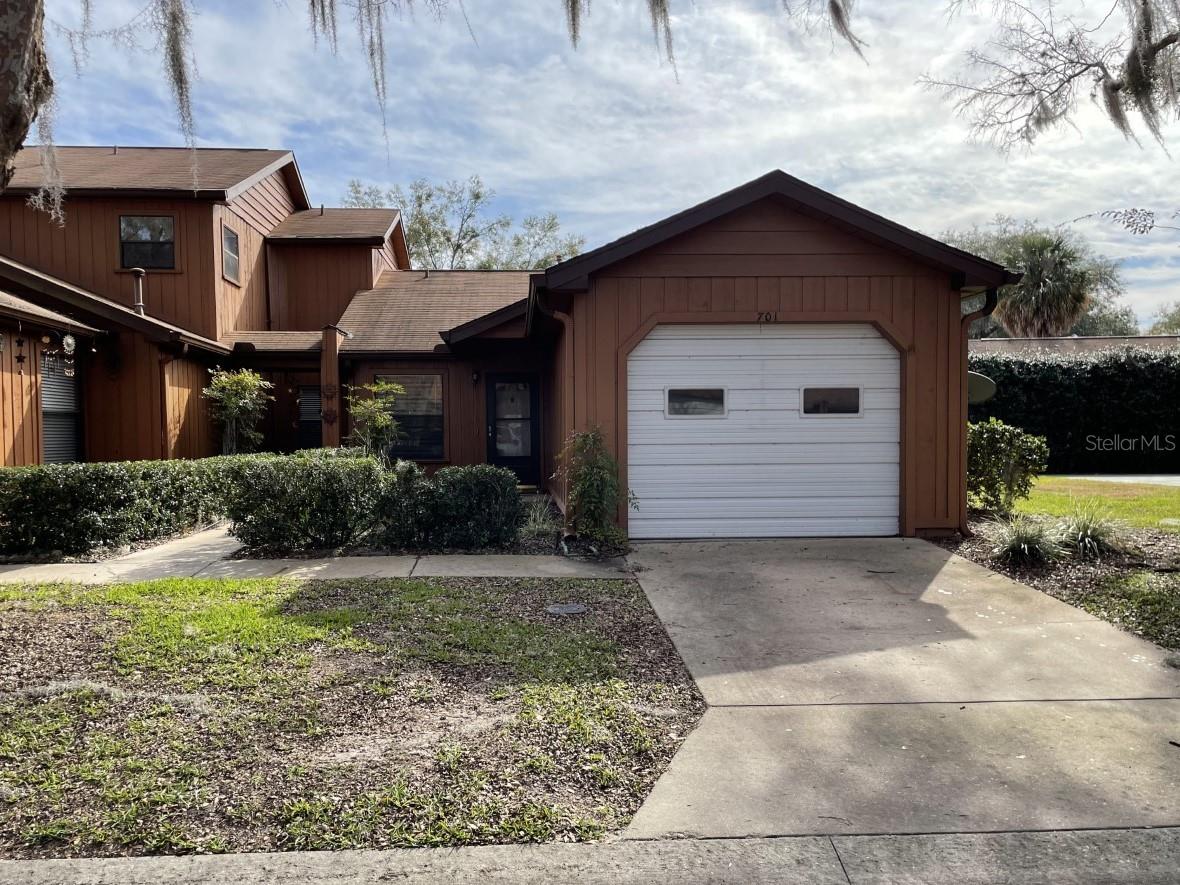 Welcome home! This 2 bedroom 2 bath condo is an end unit located close to the pool and screened in clubhouse. Entertain in the open living/dining area. Relax outside on your enclosed porch just off the dining area. One car attached garage with washer/dryer hookup. First/Last/Security. Available today!!