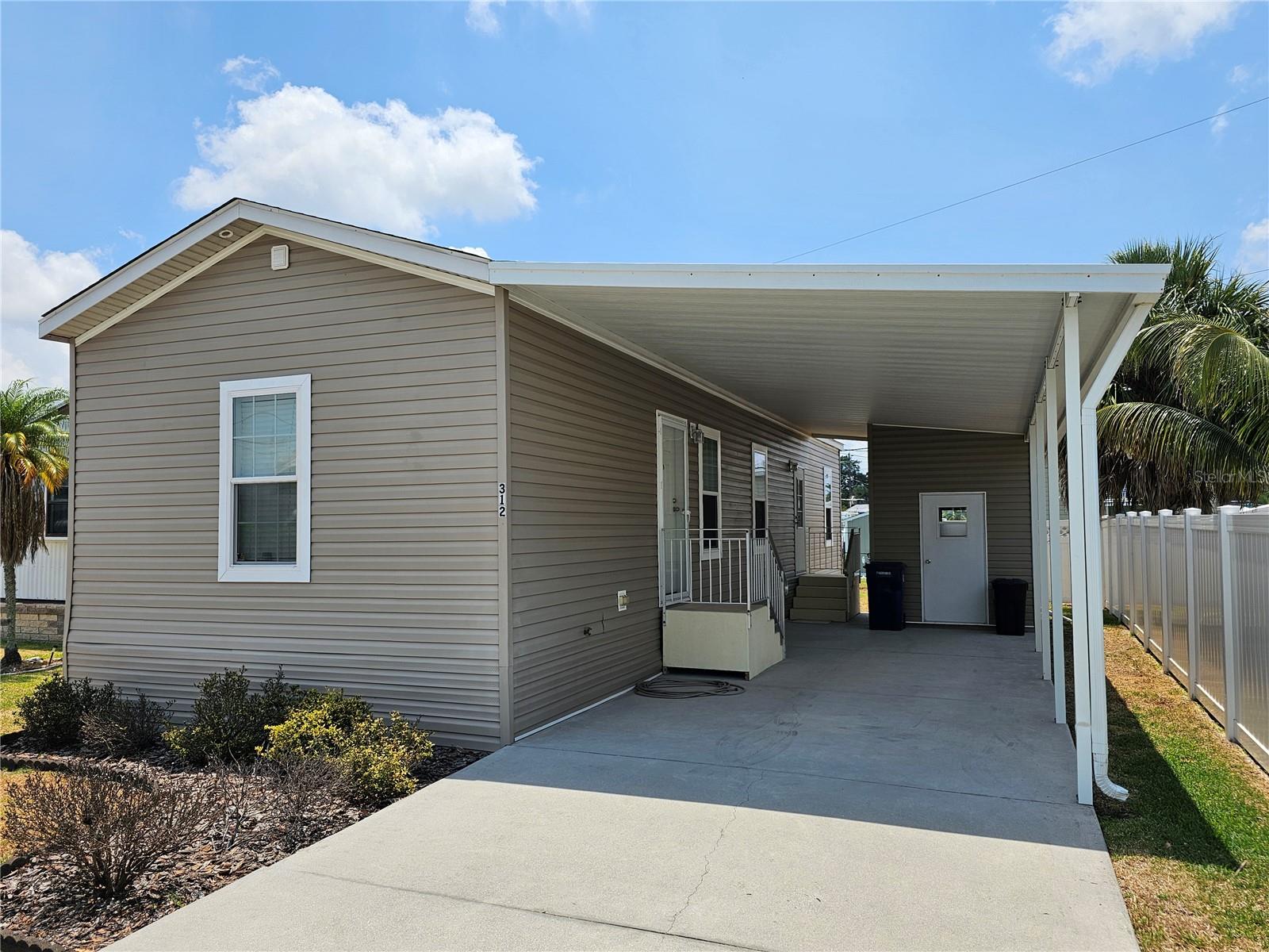 2015 Land Owned Mobile Home. Two beds, one and one-half baths. Close to beaches, shopping, restaurants, and entertainment. Low $165 monthly HOA fees. Inside washer and dryer. Outside storage unit. New roof January 2025.