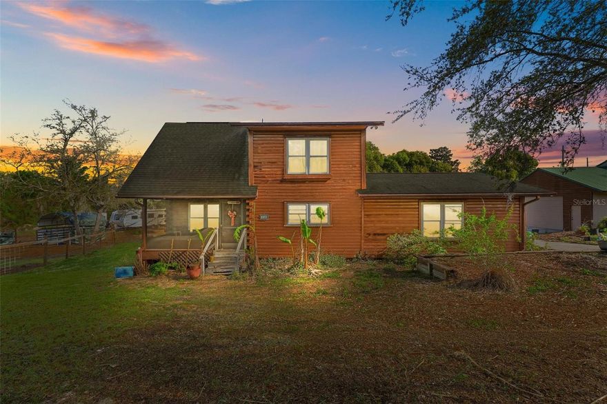 Recently renovated and move in ready, this charming cabin style home sits on 1.3 acres in the convenient and growing town of Debary. Enjoy peace of mind with a newer central A/C and well pump replaced in the last year. This home features a reestablishing food forest with plenty of space for livestock, gardening, or creating your own private homestead. A rare opportunity to enjoy country living with easy access to I-4!