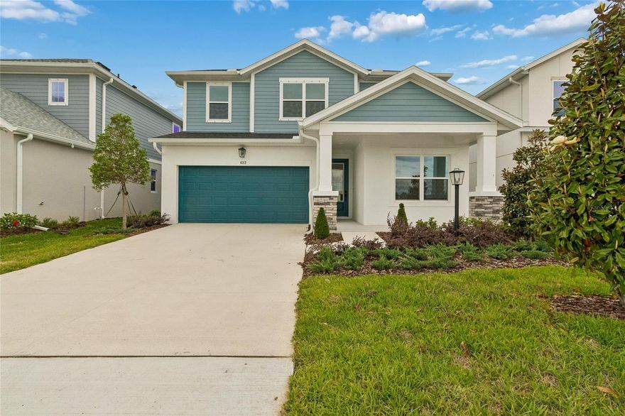 Discover the Bradson by David Weekley Homes at Eastlyn in Bradenton, FL. Just minutes from I-75, this beautifully designed two-story home offers the perfect balance of thoughtful design and everyday comfort. Located in a no CDD fee community, Eastlyn provides a peaceful neighborhood setting that feels tucked away, yet remains conveniently close to major roadways for easy commuting and daily errands.

This spacious floor plan offers 2,719 square feet of living space with 4 bedrooms, 3 bathrooms, and an enclosed study with elegant French doors—ideal for a home office, creative space, or quiet retreat. A versatile upstairs retreat adds additional flexibility and can be used as a media room, playroom, or second living area. Every Bradson home is backed by David Weekley Homes’ comprehensive 1-2-10 Builder’s Warranty, providing confidence and long-term peace of mind.

The open-concept kitchen is the heart of the home, featuring a large solid-surface island and showcasing David Weekley Homes’ signature long sight lines that flow seamlessly into the dining and family rooms—perfect for entertaining or relaxing. Beautiful laminate flooring throughout the first floor and 8-foot interior doors enhance the home’s light-filled, airy feel and elevate the overall sense of style.

Upstairs, the Owner’s Retreat offers a private escape, complete with a spa-inspired en suite bath featuring a luxurious Super Shower. Step outside to a generous covered lanai that extends the living space outdoors, making it the perfect spot for morning coffee, casual dining, or gathering with friends under the Florida sky. **This property offers a limited-time interest rate incentive.
