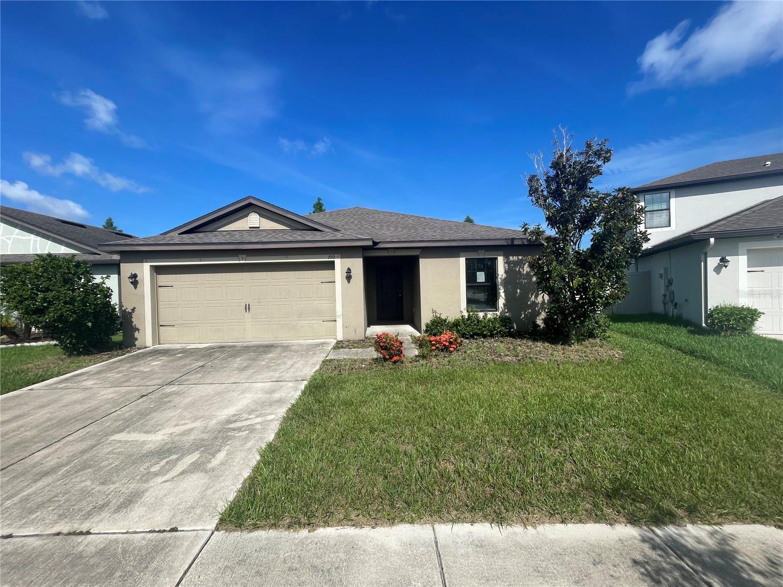 Welcome to Ruskin's Chatham Walk. This 1 story block home offers an open concept floorplan with 1404 square feet, 3 bedrooms, 2 bathrooms and 2 car garage. Split bedroom floor plan greets you at the entrance with the secondary bedrooms sharing a full bath to your left. Continue down the hall to the spacious family and dining room area is right off the kitchen. Kitchen includes closet pantry, ample cabinets and counter space with center island - creating one big living space for all. Sliding glass doors take you onto a covered patio with wooded views. The primary Suite is directly off the family room, separate from the secondary bedrooms. Includes walk in closet, vanity and shower/tub combination. Easy access to interstate, restaurants and shopping. It's good to be home. FHA financing is available IE (Insured Escrow) FHA 203k Loan eligible if buyer chooses, but is subject to buyers FHA appraisal. Buyer selects closing agent/firm. This home is owned by HUD- Housing of Urban Development. “All properties sold ‘as is’ without any guarantee or warranty by the seller”. All buyers must be accompanied in by a representing RE agent. All measurements are estimates. 30 day owner occupant first look period. Case #093-921833 Go to www.hudhomestore.gov for bid timeline, disclosures, read property condition report & other forms.