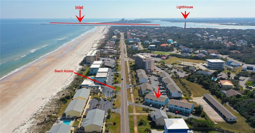 Welcome to easy coastal living in one of Ponce Inlet’s best-kept secrets. Unlike many larger condo communities, this small, quiet townhome community offers one of the lowest HOA fees in town, no known upcoming assessments, and a relaxed, low-drama atmosphere that’s becoming harder to find beachside.

Located just steps from Ponce Inlet’s beautiful no-drive beach, this fully furnished townhome has been thoughtfully updated so you can spend more time enjoying the lifestyle and less time worrying about maintenance. Major improvements have already been completed, including impact windows and doors, newer A/C, tankless water heater, roof, porch roof, soffit/fascia, and more.

What the seller loves most about this home is how easy and comfortable life feels here — morning walks to the beach, rinsing off in the private outdoor shower after a day in the sand, relaxing on the fenced patio, and enjoying the peacefulness that comes with a smaller community where neighbors truly care.

The spacious primary suite features its own private balcony and custom closets, creating the perfect retreat after a day by the ocean. Whether you're searching for a full-time residence, weekend getaway, or seasonal escape, this home offers an affordable, low-maintenance opportunity to enjoy the Ponce Inlet lifestyle near marinas, waterfront dining, boating, fishing, pickleball, and the iconic lighthouse.

Simple. Updated. Furnished. Beachside living the way it should be.