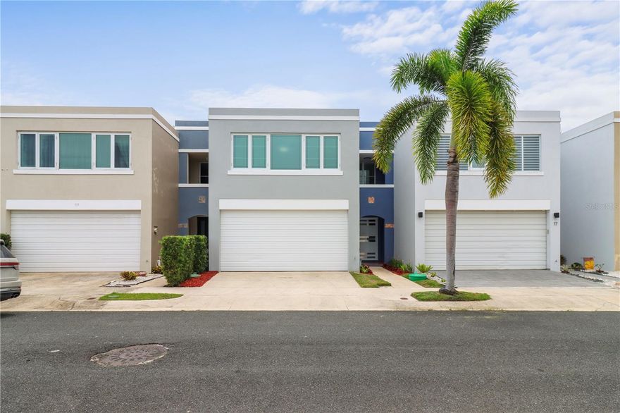 One or more photo(s) has been virtually staged. 6 month Minimum lease.  Welcome to your dream home in the exclusive gated community of Cielo Dorado Village- Just 5 min. from the beached anda short drive to vibrant San Juan, with easy access to the airport.  This beautifully updated residence offers resort-style living with community amenities including a pool, tennis, pickleball and volleyball courts and gym.  The home boasts extensive upgrades throughout: a resurfaced roof, brand new AC units in every room, new windows and doors, modern light fixtures, and fully renovated bathrooms.  The kitchen has been completely remodeled with granite countertops and high-end appliances including refrigerator, dishwasher, garbage disposal, and Range.  Additional features include an updated electrical system, new water heater, stainless steel mop sink, and a convenient second-flare laundry room. move-in ready and impeccably maintained, this is a costal luxury living at its finest. Close to shops, hospitals and the prestige town of Dorado.