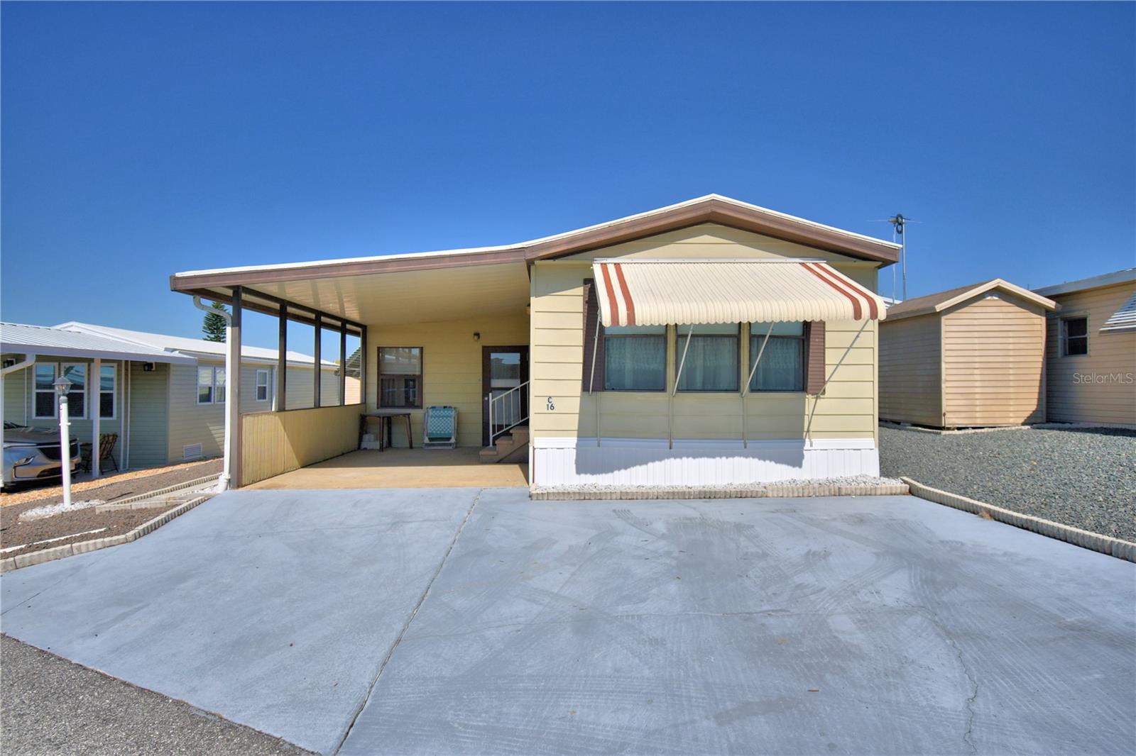 WELCOME TO WEST VIEW RIDGE! This home features 1 bedroom and 1.5 baths and inside laundry room/half bath. FURNISHED home that is ready for you. Florida Room with pull-out couch for your additional guests that love to come to Florida. Covered doorway with structure that could be closed in or open to just enjoy the western sky sunsets. Rock yard for low maintenance. Property has a shed with electric for your additional storage needs. Amenities include community clubhouse, shuffleboard, solar hearted pool, bocce ball, pickleball court and so much more. Great location just off Hwy 27, minutes from Wal-Mart, shopping, restaurants, medical and easily accessible to Central Florida attractions. Live a carefree 55+ Florida Lifestyle at its best with activities galore! OWN YOUR OWN LAND is a PLUS! SELLERS VERY MOTIVATED!