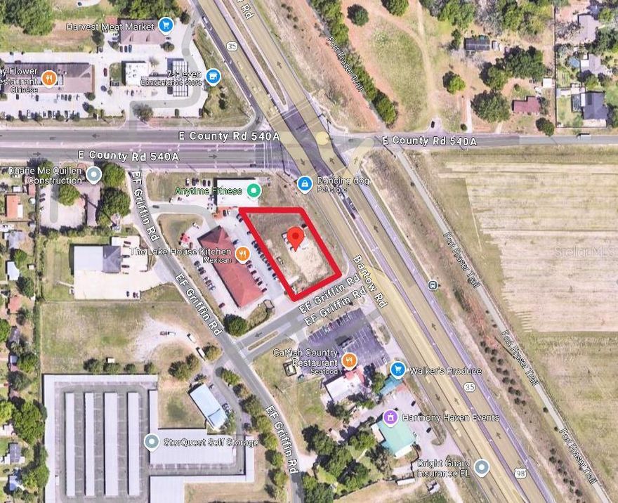 HUGE PRICE IMPROVEMENT!! Do not miss out on this exceptional investment opportunity, a prominently located vacant lot at the busy intersection of Highway 98 and CR 540A. This hard-corner property, visible to over 63,000 vehicles daily, is an outstanding location for businesses seeking high exposure.

This hidden gem spans a substantial area ready for development. It comes with pre-approved plans for a medical clinic, adding significant value, but it will also serve buyers looking to explore other development possibilities. The versatility of this lot makes it suitable for a range of professional and commercial ventures.

Strategically positioned in a rapidly growing area, this land presents a prime investment opportunity for firms aiming to establish or expand their presence. The lot's excellent location and high traffic volume present a unique opportunity to create a landmark in a flourishing community.