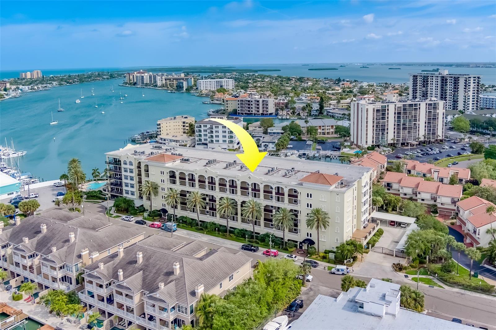 Located in an exclusive waterfront community on Island Estates. This exquisite 3 bedroom, 3 and 1 half baths condominium offers bay/harbor, intracoastal and city views from huge, private balconies. The open floor plan features glass doors, oversize windows, a gourmet kitchen with stainless steel appliances, microwave oven, granite countertops and a kitchen island. The oversized master suite offers dual sinks, Jacuzzi tub, and an oversized walk-in shower. The 2nd and 3rd bedrooms and baths are also spacious and have been beautifully finished. The real wood floors in the kitchen and living/dining areas as well as the hall walls, are warm and stunning at the same time. This is a residence with gorgeous views both day and night, and accessible to all the amenities in Island Estates, as well as being under a mile to the famous white sands of Clearwater Beach. Available as an annual or seasonal (7 month minimum) lease.