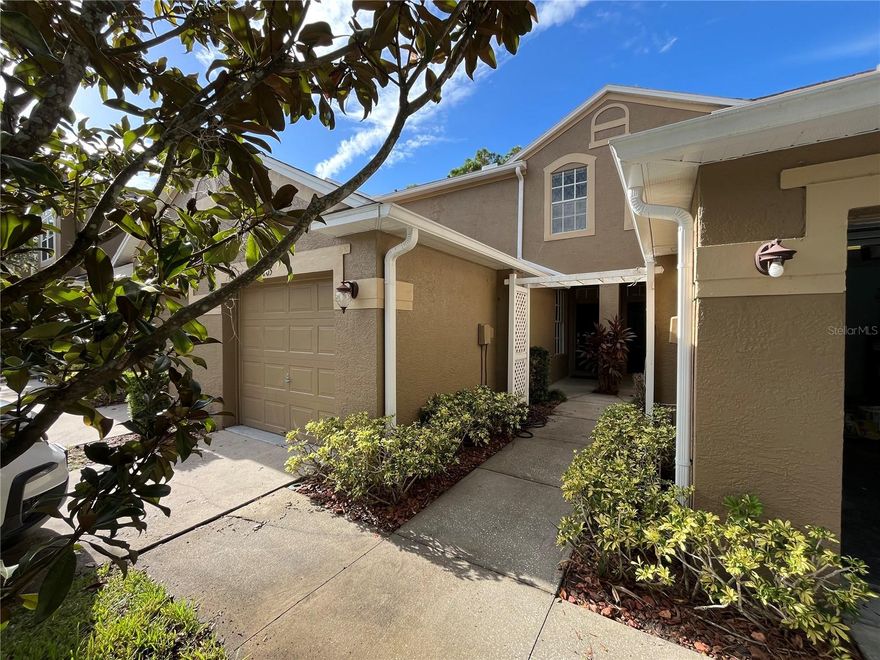 AMENITIES, AMENITIES, AMENITIES!! Welcome to this 2 Bedroom, 1.5 Bath, 1-Car Garage Townhome with large screened lanai in the beautiful gated community of Promenade in the West Meadows section of New Tampa. Enjoy a large eat in kitchen. Wood Look Ceramic Tile on entire first floor, carpet on the second floor. Triple sliding doors allows you to make your outdoor space connect to your indoor for a large entertainment space and year round living. A Private Promenade Community Pool is just a short walk from your door. Plus there's a massive 35 acre West Meadows Recreation Complex around the corner. It includes a Swimming Pool, Water Slide, Splash Pad, Concession Stand and Gazebos. You will also find Tennis and Pickleball Courts a Clubhouse with Party Room and Fitness Center. It doesn't end there, you will also find a new Playground, 2 Dog Parks for large and small breeds, Sports Fields for Baseball, Soccer, plus Volleyball and Basketball. All included with the West Meadows annual fee. 
TO VIEW AMENITIES COPY THE LINK https://youtu.be/6NAQaSMOWDM