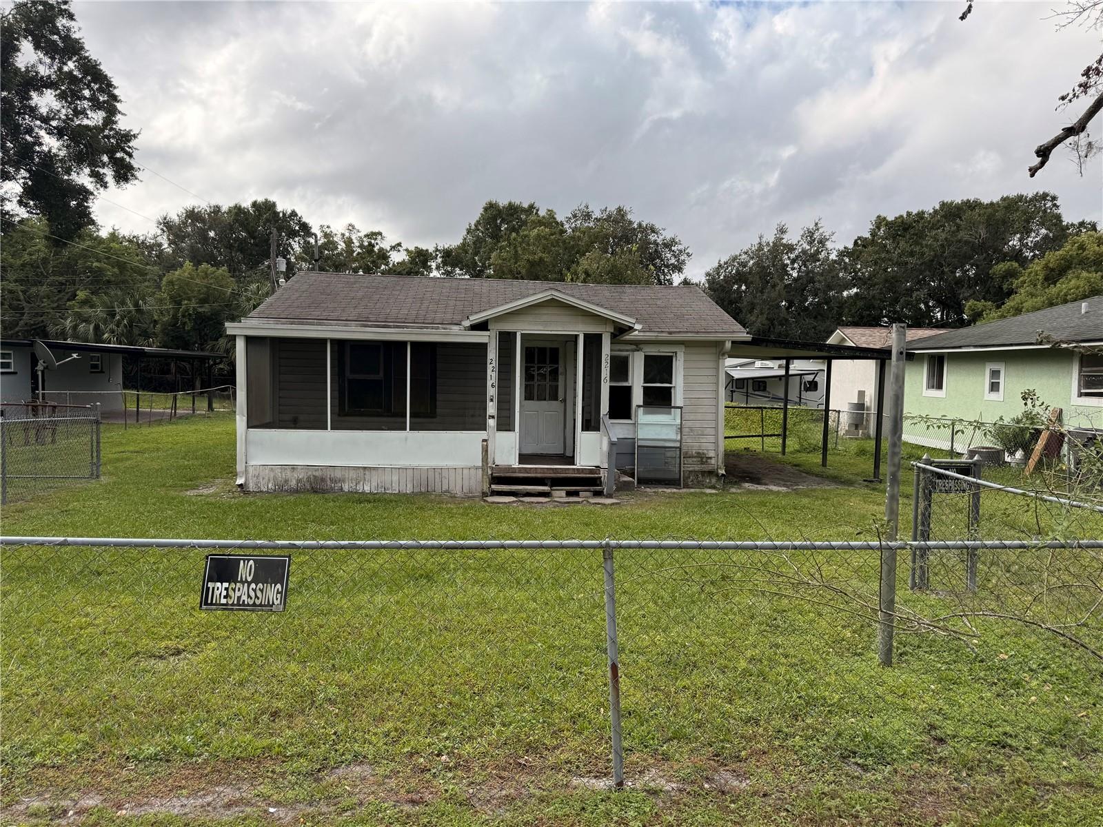 GET IT NOW, LAST CHANCE!!!!! CALLING ALL BUILDERS AND INVESTORS!!!! This property is the perfect blank canvas in need of your personal touch. This property is a 2 bedroom 1 bath 705 total sq.ft single family home on .35 ACRES with an open and simple floor plan in need of a FULL RENOVATIONS. Property is wood frame with wood subfloors, a shingle roof, window units, washer/dryer hookup, an indoor utility room, electric range appliance, fenced-in yard. Enjoy low taxes and NO HOA on an oversized DOUBLE LOT (7623 square.ft each lot) where you could build 2 NEW CONSTRUCTION HOMES (with mother-in-law suites behind each home), if you’d prefer. Property is only minutes to Bonnet Springs park, Downtown Lakeland and Lakeland Linder Airport. ARV would be ideal for a first-time home buyer, or STR investor as area is experiencing tremendous growth. This property is the best price in the area so do not wait too long as interest is high. Buyer must verify all information in listing. POF required with all offers. Cash offers ONLY with zero day inspections: Please do your research and due diligence prior to submitting an offer. Buyers are required to view property prior to submitting an offer. Only serious offers will be considered. Repeat: PROPERTY NEEDS A FULL REHAB!