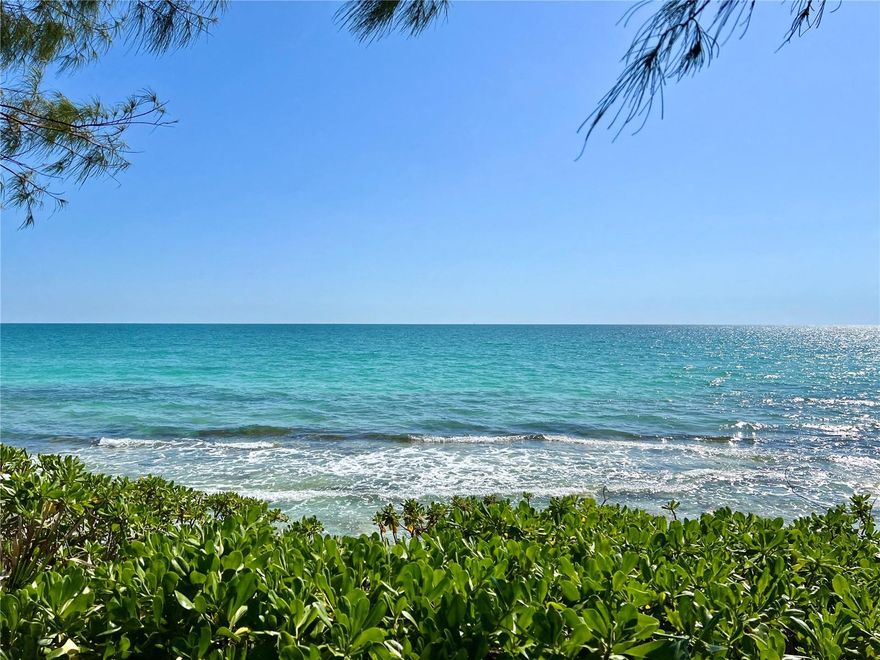 Welcome to this coastal oasis on Siesta Key’s Point of Rocks in Sarasota, Florida. This truly one of a kind house was built on nearly 1/2 acre of land with 86 feet of frontage along the pristine Gulf of Mexico and offers a unique blend of vintage charm with contemporary comforts. Split bedroom floor plan, each of the 3 bedrooms has it’s own full bath, one is wheelchair accessible. This home is 2,472 square feet and an additional 640 square foot apartment over the garage with private balcony. Terrazzo floors, ample storage, handicap accessible, in ground hot tub, paver driveway, stairs to the water, newer ACs, newer appliances and updated bathrooms.
Imagine waking up to the sound of the waves crashing onto the rocks and stepping outside on the patio to enjoy your morning coffee while taking in the panoramic views. The breathtaking sunset views capture the essence of west Florida's idyllic coastal living lifestyle.