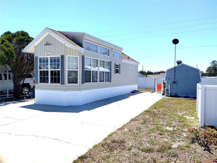 Corner Lot Gem in American Condominium 55+ Community! Florida Living at it's Best!

Step into easy living with this charming 1 bedroom, 1 bath singlewide perfectly located on a desirable corner lot right next to the clubhouse, sparkling pool, shuffleboard, mailboxes, mini golf, and more! Enjoy all this for only $130 a month HOA—and best of all, you own your land.

This gated, Very active 55+ community offers unbeatable amenities and a vibrant lifestyle you’ll love calling home. Whether it’s a morning swim, an afternoon game, or simply enjoying the Florida sunshine with neighbors, this location puts you at the center of it all.

Affordable, convenient, and filled with possibilities—don’t miss your chance to own in American Condominium, where the community feels like family and every day feels like vacation!