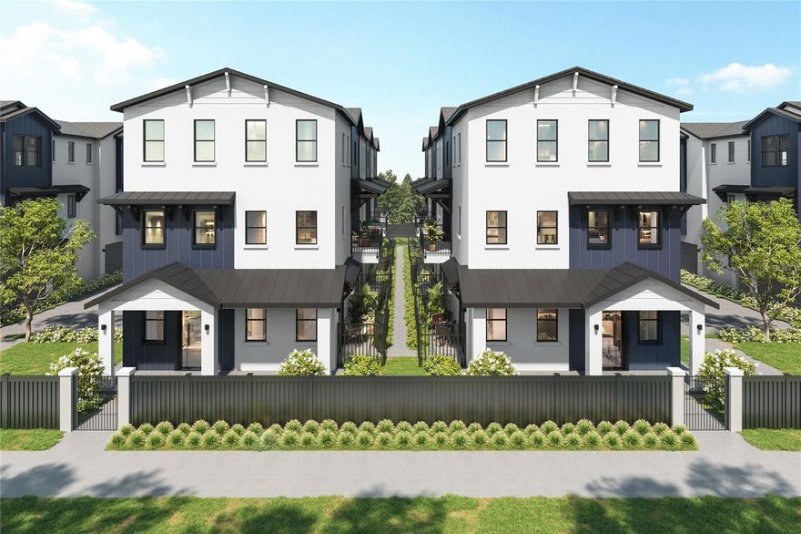 One or more photo(s) has been virtually staged. Under Construction. Discover modern luxury in the heart of St. Petersburg with Onyx+East’s newest townhome community, located in the charming and walkable Historic Kenwood neighborhood just steps from Central Avenue. These thoughtfully designed 3-bedroom, 3.5-bath luxury townhomes featuring high-end finishes, tall ceilings, open-concept living spaces, and a private balcony off the living and dining area—perfect for entertaining or relaxing outdoors. Enjoy the convenience of a two-car garage, smart home features, and energy-efficient + hurricane-rated construction, all within a lively, artsy neighborhood filled with local cafés, galleries, and nightlife. This unit has exclusive upgrades that include an extra bottom-floor porch area, a guest suite with a kitchenette, and a free-standing soaking tub in the primary bathroom! You'll rarely have to use a car if you live here; walk to restaurants, bars, grocery stores, and entertainment hotspots—all located within a few minute walk from your home. Whether you’re seeking a primary residence or a stylish retreat, this community offers the best of urban living in one of St. Pete’s most beloved historic districts. Now pre-selling—don’t miss your chance to live a vibrant life in a walkable community!