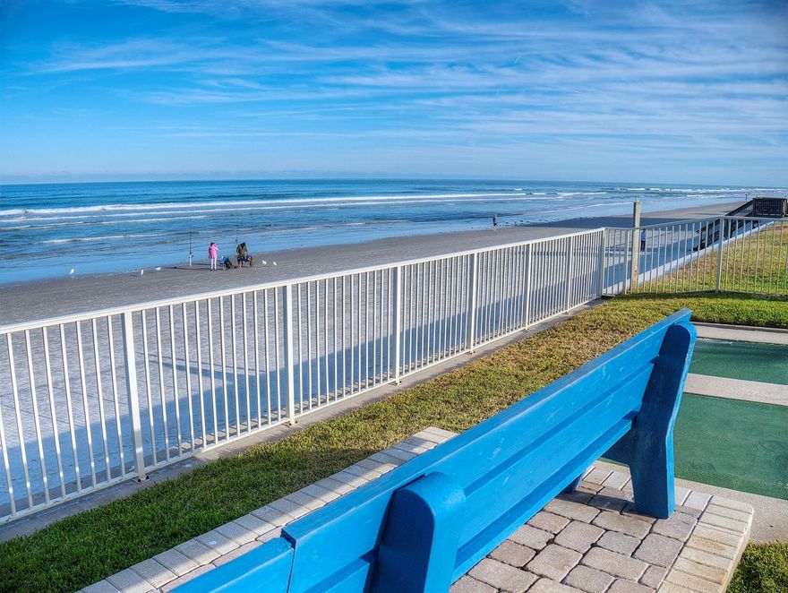 #2020Goals
Do your new year’s plans include a BEACHFRONT place of your own?? This carefully maintained unit and complex on the no-drive beach of beautiful New Smyrna is your chance to live at the beach part time, full time, any time. Rent it out when you’re not using it - this condo has excellent rental history. You will love the first floor patio with easy access to the pool, surf, your next beverage! New A/C 2018. ;LocationDescription: Condo ;Water: City