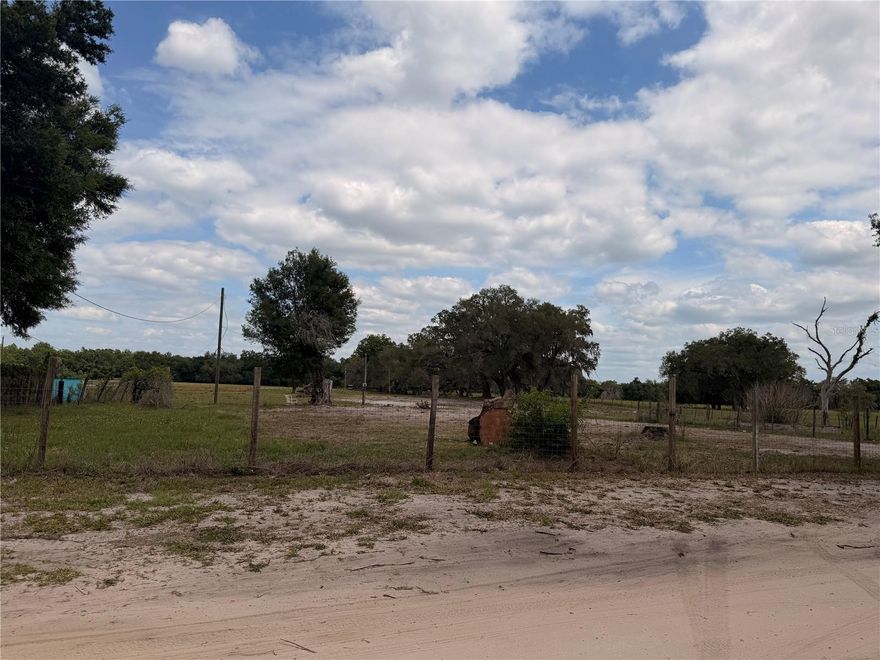 This fenced 4.28 acre property is located in Northeast Pasco County close to the Withlacoochee River. The property is centrally located between Tampa, Orlando and Ocala, FL. It is conveniently located close to I-75. The property had a home on it that burned and had to be demolished.   The property is zoned Agricultural/Residential Vacant Land. The property is in a NO Flood Zone according the the Pasco County Property Appraisers office. It does have a well (to be verified if working) and septic (to be verified if working) as well as a power pole at the front of the property and an additional power pole at the back of the property which were recently disconnected. Buyers wishing to build on the property or place a manufactured home on the property will need to go through the process with Pasco County to get permission to build or place a manufactured home on the property. Call to schedule your private showing.