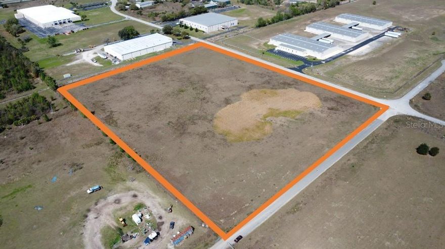 10.49 heavy industrial acres located in a quiet cul-de-sac of the well established Baseline Commerce Center in Ocala, FL.  The PUD zoning includes both M-1 and M-2 industrial zoning which provides hard to find outdoor storage space (IOS) for businesses.  The offering features three separate parcels (3.47, 3.51, and 3.51 acres) and is bordered by the FL Northern Railroad on the west side. Notable neighboring businesses include: Associated Groceries of Florida (2m sf), TNT Fireworks Distribution Center, and American Panel Corp.