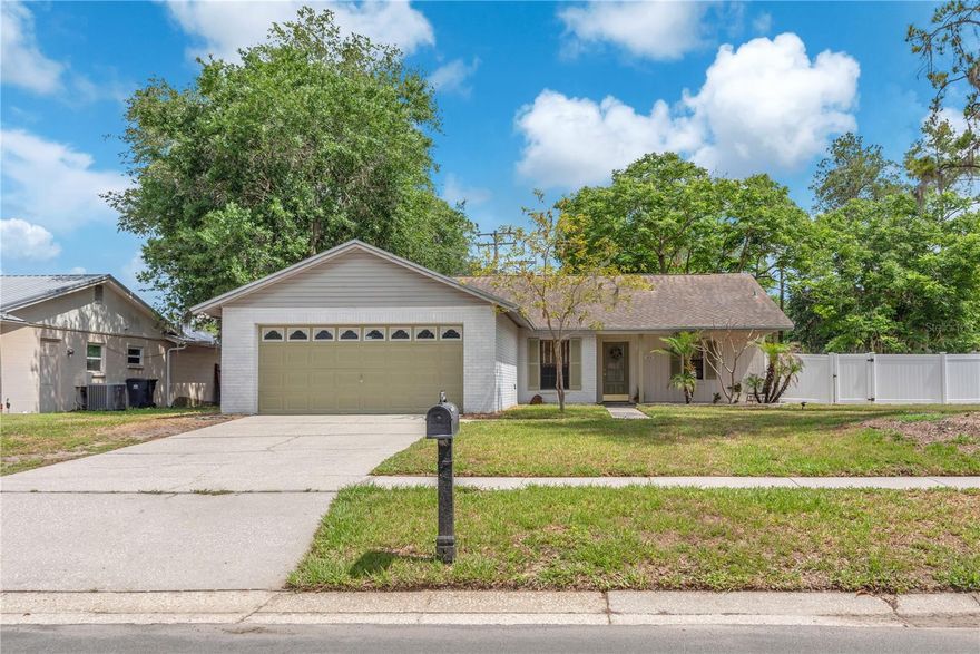 Freshly painted and move-in ready, this charming 3-bedroom, 2-bath Valrico home offers a highly functional split-bedroom floor plan designed for comfortable everyday living. The centrally located kitchen features stylish butcher block countertops,tile backsplash, and easy flow into the main living spaces.

The spacious primary suite includes a walk-in closet and an en-suite bath with dual vanities. Throughout the home, you’ll appreciate the durability and clean look of NO carpet flooring.

Step outside to enjoy the covered and screened lanai overlooking a fully fenced backyard with no rear neighbors — the perfect setting for relaxing or entertaining in privacy.

Additional highlights include NO CDD fees, NO flood insurance required, and a very low HOA. Ideally located in the heart of Valrico, you’ll enjoy convenient access to Tampa for commuters, along with nearby shopping like, top-rated schools, local little league fields, and the YMCA.