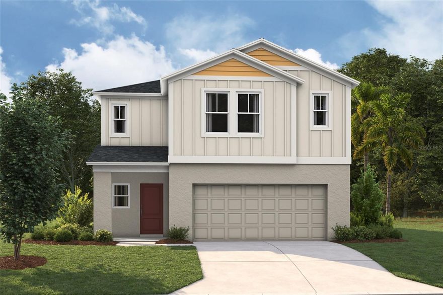 Under Construction. Indigo
BELOW MARKET INTEREST RATES with use of Seller's Preferred Lender.
Check out the Indigo, a spacious two-story, 5-bedroom, 3-bathroom, 2-car garage home perfect for growing families or hosting guests. Enter the impressive foyer with soaring ceilings that creates an immediate sense of openness. From the foyer, the home effortlessly flows into the main living areas and kitchen. With quartz countertops throughout, stainless-steel appliances and a smart thermostat for energy efficient climate control, the Indigo brings all the things that matter together. The downstairs guest suite and bathroom are tucked away for added seclusion, while the open concept living space is perfect for entertaining. Upstairs, you'll find a generously sized recreation space, ideal for family time or unwinding. The owner's suite is a true sanctuary, featuring a walk-in shower, double vanities, and a spacious walk-in closet. A laundry room with a new washer and dryer is just off the owner’s suite, conveniently located near the 3 additional bedrooms and full bathroom. The Indigo is as functional as it is stylish, providing the perfect balance of comfort and modern living. 
Close to it all, Villa Mar places you near the natural beauty of the Winter Haven Chain of Lakes, the charm of downtown Winter Haven, and family fun at LEGOLAND® Florida Resort. Back at home, residents enjoy community amenities including a pool, dog park, playground, and walking trails. 
Images shown are for illustrative purposes only and may differ from actual home. Completion date subject to change.
Contact or make an appointment for more details on interest rates.