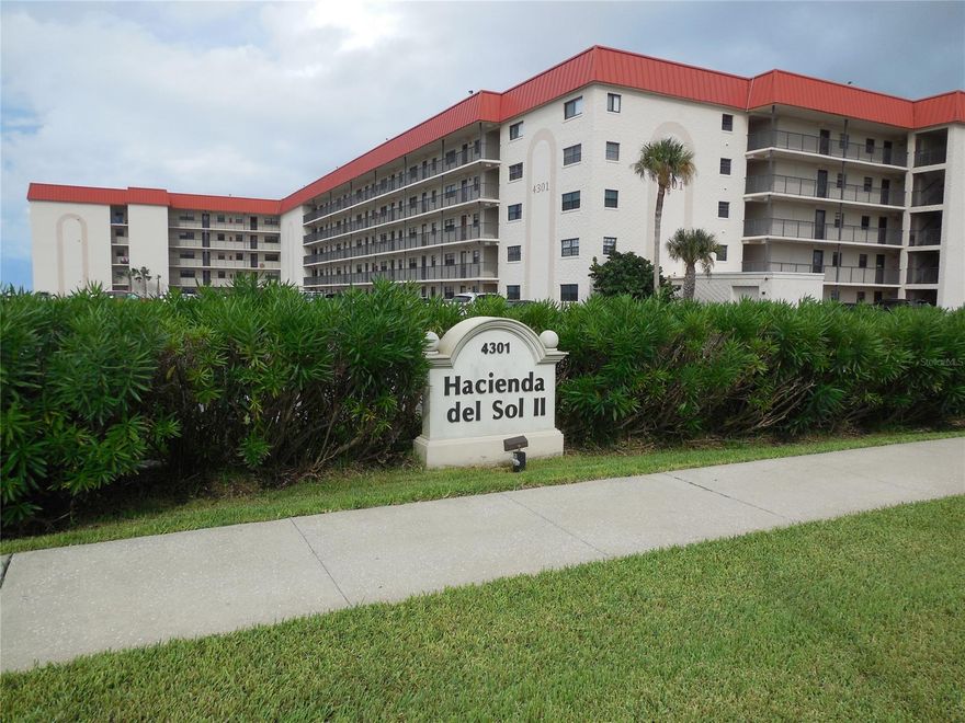 Oceanfront 2-bedroom unit. Fully furnished. Spacious 2nd floor unit near elevator, stairs, community laundry room, and owner storage. Balcony across living room and master bedroom oceanfront. This is a solid well maintained 2nd home not rented. New AC - Jan 16 2018, New Washer/Dryer in unit – Jan 10-2020, New Water Heater – Jan 8-2020, New Storm Door – Jan 30-2018, and unit has not been used since March 2020 and it has been inspected and maintained monthly. Recent inspection of all plumbing. Storm Shutters serviced every 3-4 yrs. Premium cable and internet included in Association fees. Separate personal owner storage closet at laundry room. Seller has a list of all capital expenses from Nov 1977 to date available. Unit is ready to rent or move in today!
Complex sits on 250 feet of the no-drive beach, has a heated pool and kiddie pool, 2 shuffleboard courts, large clubhouse at pool constructed Dec. 2015, grill Island with 2 natural gas grills and sink, large sundeck at the seawall with chairs and loungers. Community Washer Dryers also on each floor. Structural Certification 5-3-2022 to 5-3-2027. On site management and rentals. Near shopping, dining & entertainment! ;LocationDescription: Condo ;Water: City