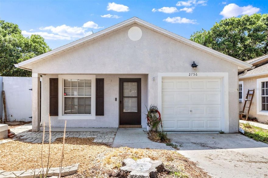 Welcome home to this beautiful 3-bedroom, 2-bathroom gem in the highly sought-after Hidden Grove Court community! This place has it all, including whole home solar potentially reducing your monthly utility costs by hundreds of dollars! This meticulously updated residence is situated on a serene cul-de-sac and occupies an expansive lot. As you step inside, you will immediately appreciate the high ceilings and abundant natural light that create a warm and inviting atmosphere. The kitchen has been fully updated featuring stainless steel appliances, tile backsplash, contemporary light fixtures, and concrete countertops. The primary bedroom features an ensuite bathroom and walk-in closet. The newer laminate flooring throughout the home ensures it is truly move-in ready. Included in the monthly rent is access to the home's electric solar panel system, potentially reducing your monthly utility costs by hundreds of dollars during the peak summer months. The location of this property is exceptionally convenient, with close proximity to Honeymoon Island, Downtown Dunedin, the Pinellas Trail, Countryside Mall, award-winning restaurants, and TOP-RATED schools. The open floor plan is ideal for entertaining, allowing you to create lasting memories with family and friends. The sizable, fully fenced backyard is adorned with mature oak trees and includes a screened lanai, perfect for enjoying Florida's beautiful evenings. Do not miss the opportunity to make this residence your home. Available for immediate move-in.
