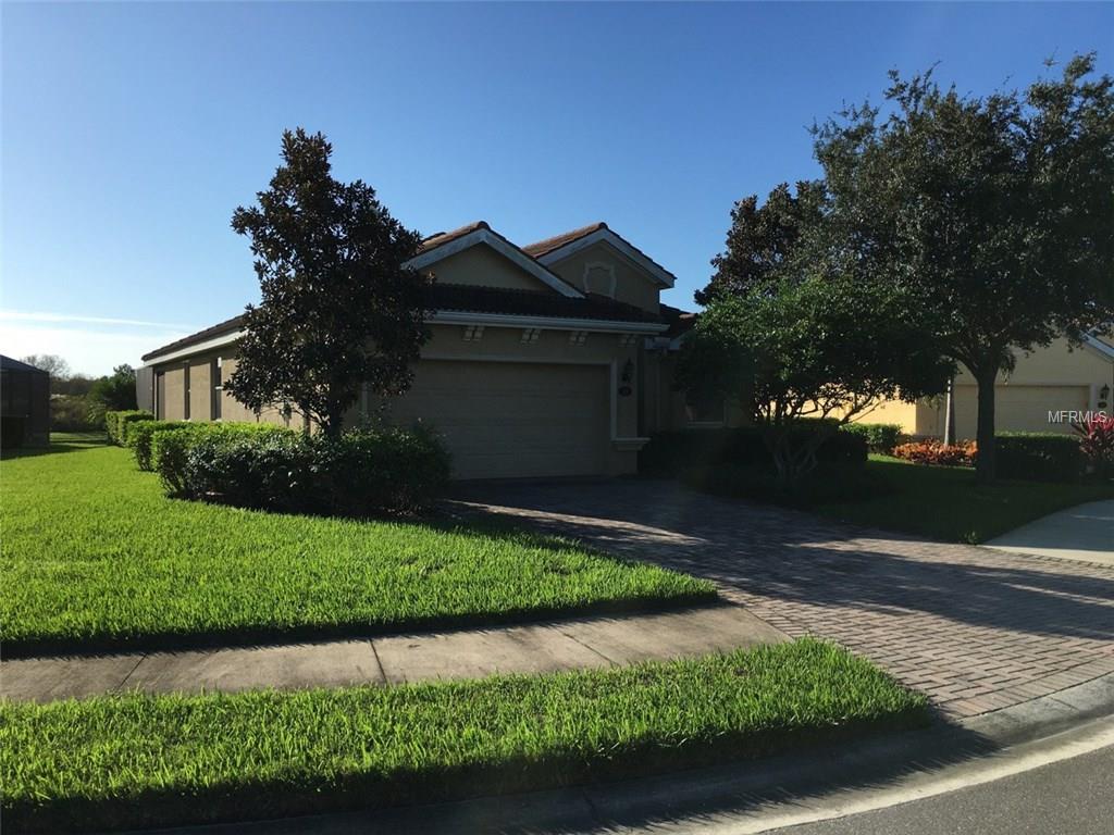 Available for this off season price from April 18 - October 31, 2025. LAKE FRONT POOL HOME IN RIVER STRAND available in the Manor homes section of RIVER STRAND! Check out this completely turnkey furnished, very well maintained 3BR/2B with combo living & dining rooms; also, large bathroom includes dual sinks, walk in shower, garden tub. Beautiful outdoor area with pool overlooking lake with southern exposure. Golf membership is yours when you rent this home! Pay fee $535 plus tax TO RIVER STRAND FOR TRANSFER FEES For Golf & Social membership and you have all amenities for the term of the lease. 27 hole Championship Golf Course designed by Arthur Hill, 3,500 sq. ft. state of the art health & fitness spa with a resort style pool, HarTru tennis courts with on-site tennis pro shop, or dine at the exquisite 39,000 sq. ft. Tuscan influenced clubhouse which offers formal & casual dining! Living in River Strand at Heritage Harbour is a great lifestyle! Security deposit, cleaning, tax, & pet deposit. Pets accepted. 30 day minimum rental policy.