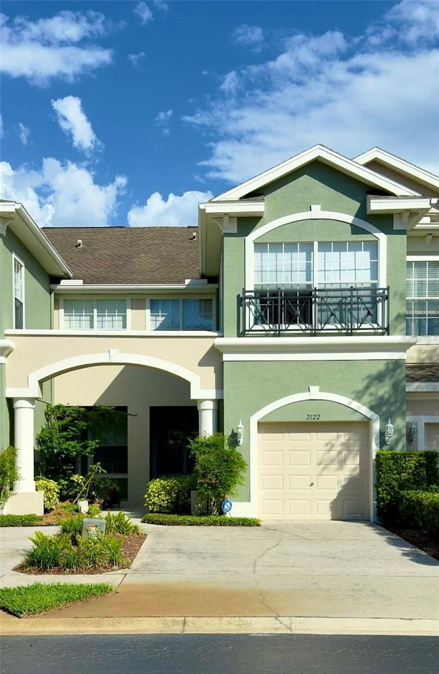 Do not miss this amazing opportunity to live in one of the most coveted and serene, gated communities in Land O' Lakes! Homes in this very exclusive maintenance - free community of Huntington Ridge do not enter the market very often. This gorgeous three bedroom, two and a half bath, 1,802 square foot townhome is a must see! It has been meticulously cared for and maintained, so moving in will be an absolute breeze. Once you step inside this incredible home, with its wide open layout, spectacularly high ceilings and spacious great room combination, you won't even realize you're inside a townhome. The extra space off of the great room would be perfect for an office, den or play area. The gorgeous kitchen has 41 inch cabinets, shiny stainless steel appliances, beautiful granite countertops, and a bar with open views of the great room and plenty of wide open space to enjoy with loved ones. The upstairs laundry room has a full sized washer and dryer, no need to traverse stairs every day with all of the bedrooms located upstairs! There are closets galore spread throughout the home with plenty of room for storage. In addition, it has upgraded, pull down shades for your convenience on oversized windows throughout the home as well as a back porch and upstairs balcony with amazing views of the conservation area behind the property. The primary bathroom has a stand up tiled shower with a separate garden tub and two sinks. This fantastic gated community has many attractions to include a resort style swimming pool, scenic walking paths surrounded by lush, mature trees and landscaping. No need to break a sweat or the bank this summer with lawn maintenance, trash pick up, exterior maintenance, cable, sewer and yard pest control all included in the low HOA payment. This highly sought after community is zoned for top rated schools, and it is conveniently located right off of State road 54, by I-75, the Suncoast Expressway, Wiregrass mall, delicious restaurants, shopping, and entertainment all with a quick commute to Tampa.