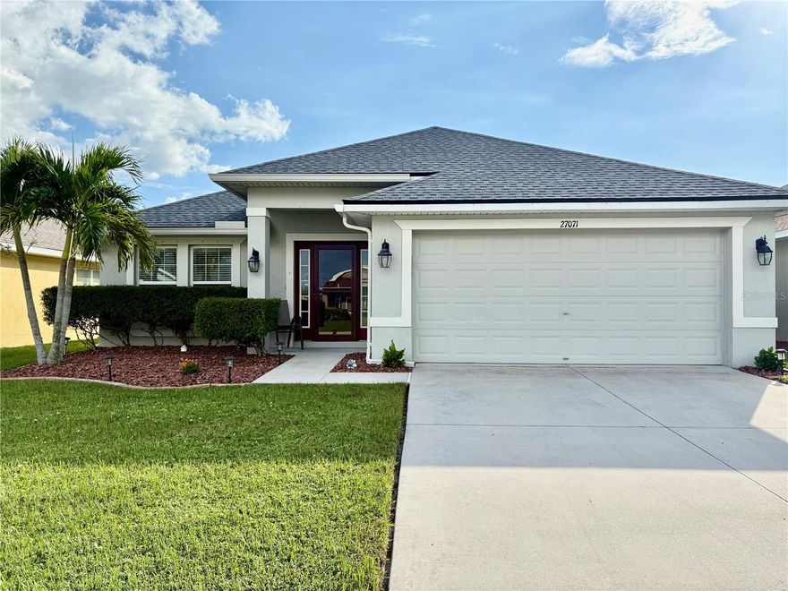 Beautiful Lakefront Home in Creekside, Punta Gorda!
Welcome to this stunning 4-bedroom, 3-bathroom home nestled on a serene lake in the desirable Creekside community on Brook Forest Rd. With 2,200 sq. ft. under air conditioning, this home offers the perfect blend of comfort, style, and convenience.
Step inside to a porcelain-tiled entry with a charming sidelight that highlights the space and invites you into soaring cathedral ceilings in the formal dining area. The living room features decorative shelving and elegant French doors that open to the lanai and patio, perfect for enjoying the lake views or entertaining guests.
The kitchen is a chef’s delight, complete with a helpful island, solid wood cabinets, granite countertops, and a double sink that allows the sunshine is promoting a cheerful feeling. Spacious cabinets and an inside laundry room with washer and dryer included make daily life a breeze.
The home’s thoughtful layout includes:
* A Jack-and-Jill bathroom between bedrooms 3 and 4 with dual sinks, a bathtub/shower combo, and a pantry.

* A private ensuite for bedroom 2—perfect for guests or family members who value privacy.

* All new vinyl flooring and a new roof for peace of mind.

* Hurricane shutters and easy-to-maintain landscaping enhance both safety and curb appeal.

Creekside offers sidewalks, low HOA fees, and a lively, family-friendly atmosphere, complete with a nearby playground/park for kids and pets. Ideally located with quick access to the interstate, Punta Gorda Airport, and not far from Ft. Myers, you’ll enjoy proximity to shopping, dining, and nightlife at Fisherman’s Village or downtown Punta Gorda.

This is a lifestyle home for those who love nature, watersports, boating, and golf—all while living in a welcoming, vibrant community. Don’t miss your chance to call this lakefront beauty your own!