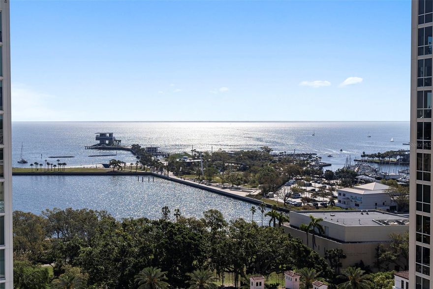 The Last pre-sale residence at The Nolen is Ready Now!  This newly completed, boutique high-rise offering 31 exclusive homes across 23 floors. Two per floor with eight full floor penthouses from level 16 to 23. Ready to close immediately, this is your chance to own a private, designer-crafted sanctuary in the heart of Downtown St. Pete — at pre-construction pricing.  Residence A is a corner unit with no shared walls, 10' ceilings, and a private elevator that opens into your personal foyer. Enjoy breathtaking sunset views from your 38-foot outdoor terrace, stretching seamlessly from the living space to the owner’s suite.  The chef’s kitchen is a standout, featuring Thermador cabinet-panel appliances, induction cooktop, wine fridge, quartz waterfall island, and an impact-rated granite farmhouse sink. Spa-inspired bathrooms include Brizo fixtures, a freestanding soaking tub, large walk-in shower, designer tile, and Toto toilets. Upgrades like LED lighting, pre-wiring for motorized blinds, and floor-to-ceiling impact-rated windows come standard.  This NGBS-certified green building blends luxury with smart living — complete with a whole-building generator, integrated water softening system, and energy-efficient infrastructure.  Elevate your lifestyle with an elegant 4th-floor amenity level featuring a saltwater pool and spa, covered cabanas, fire pit lounge area, club room, BBQ area, and a state-of-the-art fitness center. Plus, enjoy concierge service, a full-time property manager, 2 assigned parking spaces (pre-wired for EV charging), and a private climate-controlled storage room right at the first floor elevator!  Act now to live in the newest luxury address in St Pete!