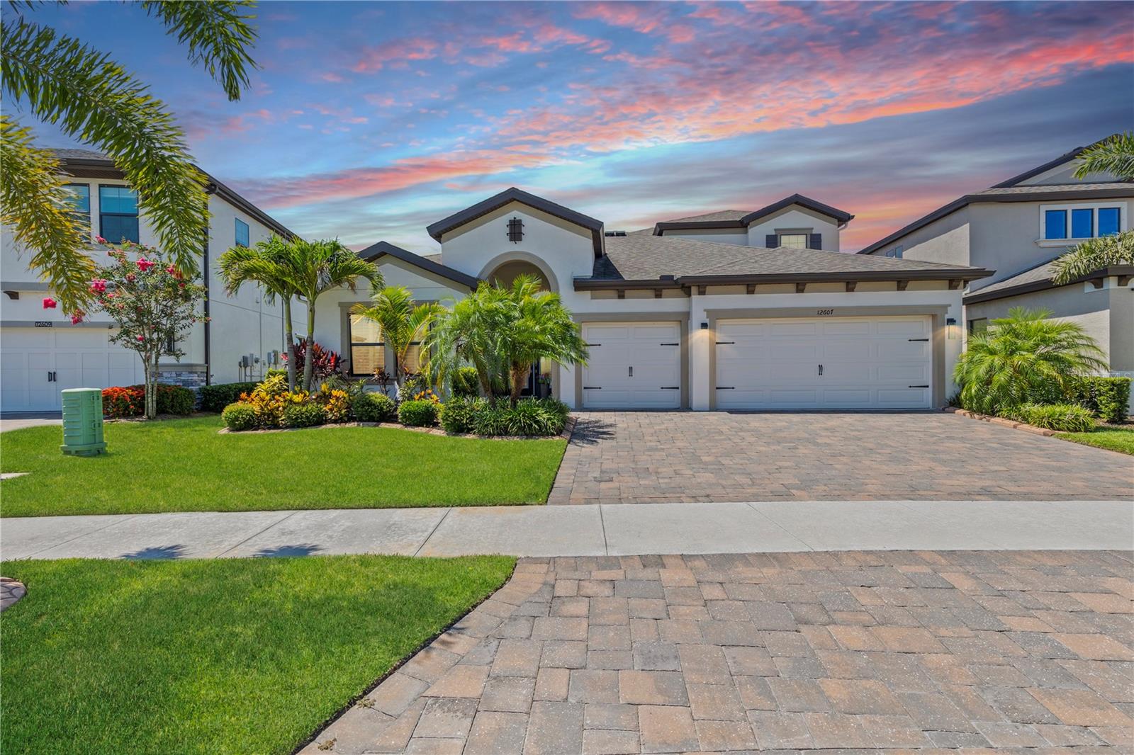 Sophisticated and Prestigious Waterfront Retreat in Riverview****
From the moment you step through the gracious foyer, you’ll find yourself saying “wow” as wood beams draw your eye upward and your gaze carries through to the sparkling pool and tranquil water views beyond.
Imagine starting your mornings with coffee on your screened lanai, watching the sunrise over the water, or spending evenings unwinding by your heated saltwater pool with the sound of fountains and ribbon waterfalls in the background. This is the lifestyle that awaits you at this luxurious 4-bedroom, 4-bathroom pool home, offering privacy, elegant living, and over 3,199 sq ft of beautifully designed space on a spacious 10,000+ sq ft lot with no backyard neighbors.
Built in 2020 and move-in ready, this home features a 3-car garage, elegant finishes, and an open-concept layout that seamlessly blends comfort with sophisticated style.
The grand living and dining area showcases plantation shutters and fully retractable 8-foot sliding doors, connecting your indoor and outdoor spaces and making entertaining effortless.
The chef’s kitchen is the heart of the home, featuring:
• An oversized island for gatherings
• Ample cabinetry and counter space
• Stainless steel appliances
• A spacious pantry for organized living
Each bedroom offers a private ensuite bathroom, ensuring comfort for family and guests, while the primary suite includes a spa-like bath with dual vanities and a custom-built closet system.
Additional highlights:
~Dedicated first-floor office and upstairs flex/game room for your lifestyle needs
~ Lush landscaping and strong curb appeal
~ Energy-efficient features and modern finishes
~ Easy commute to Downtown Tampa and MacDill AFB
This is more than a home; it’s a place where you can relax, entertain, and truly enjoy Florida living.
~ Don’t just dream about the view—come experience it in person. Contact us today to schedule your private showing and see why this sophisticated pool retreat is the perfect place to call home.