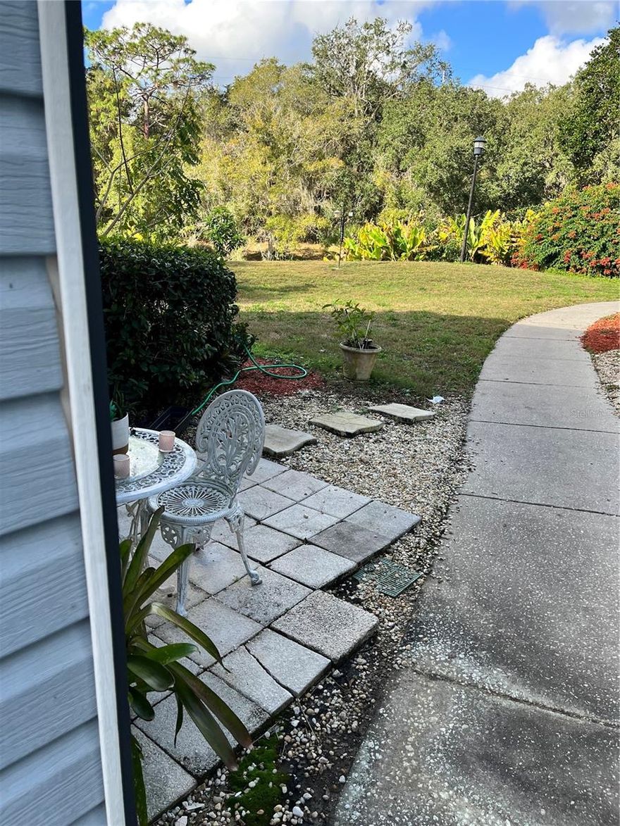 FIRST LEVEL 2/2 IN GOLF COMMUNITY.  KITCHEN OPENS TO LIVING ROOM, SPACIOUS AND READY FOR YOUR RENOVATION IDEAS!  SOME FURNITURE NEGOTIABLE AS SELLER ID LEAVING THE COUNTRY. PATIO OPENS TO SERENE SETTING WITH LOTS OF PLANTINGS BY OWNER AND SEVERAL PLACES TO SIT AND RELAX.  COMMUNITY BOASTS 3 OF ITS OWN POOLS AND VENTURA HAS OLYMPIC SIZE POOL WITH RESTAURANT /BAR/CARD ROOM/HONOR LIBRARY/BALLROOM AND MEETING ROOMS.  GOLF COURSE AND PRO SHOP ARE RARE FIND THIS CLOSE TO DOWNTOWN ORLANDO/DISNEY AND THE SPACE COAST.