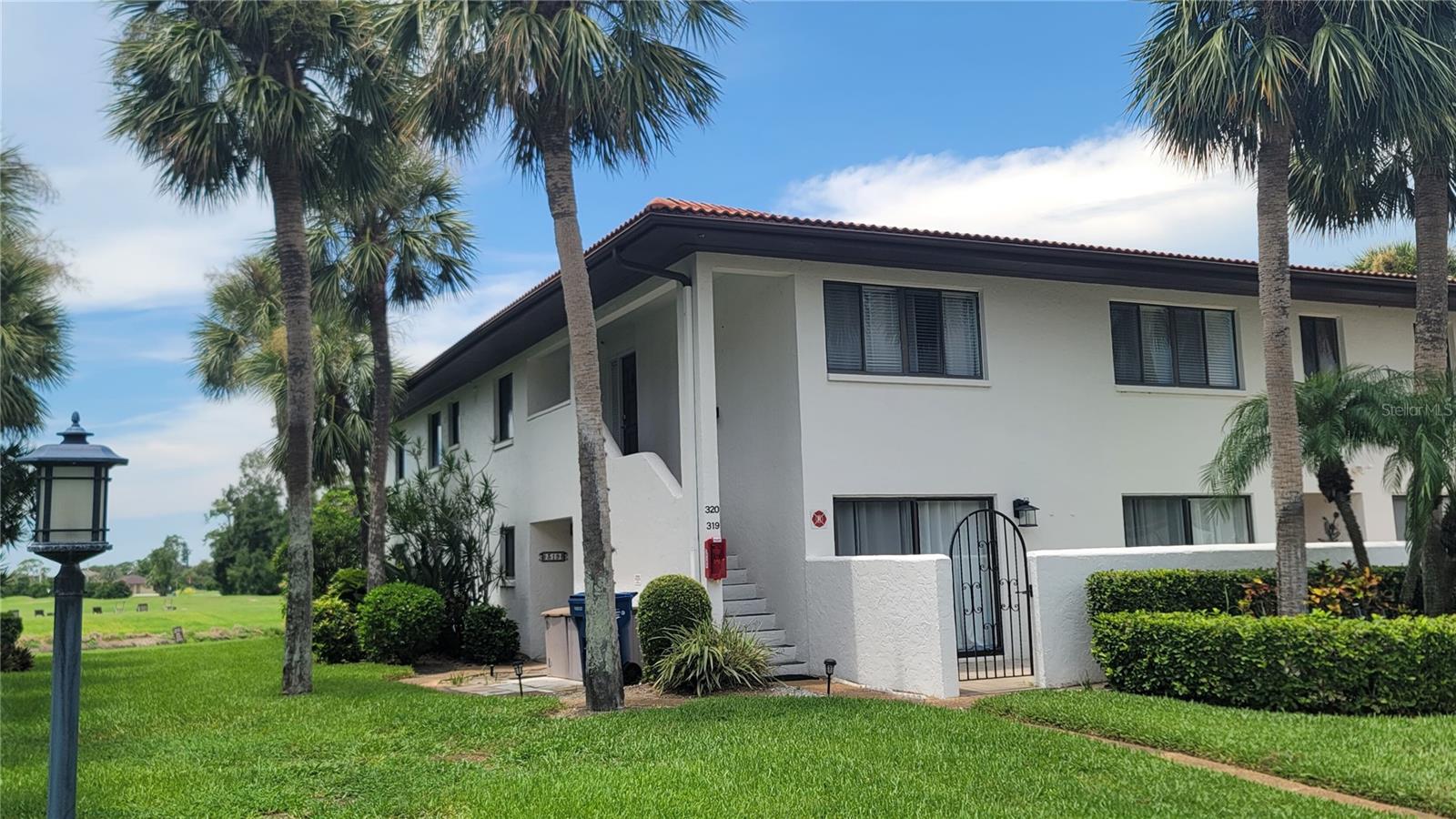 Wonderful condo in Valencia Garden Condo Community. 3 bed/ 2 bath on the 2nd floor, located next to the IMG Academy Golf Course. There is an independent stair to walk in. Kitchen has a built-in breakfast bar. The most of living area all replaced a waterproof laminate on the floor. It's a furnished rental house, which includes sofa sets, dining table sets, and 3 brand new bed sets. Through the large slide window in Lanai, you can see the IMG golf course dry range and 1st hole way, you will really enjoy the relaxing time with on this wonderful sight. Valencia is a friendly community, along with heated pools and spas, the neighborhood has no age restrictions, wonderful location accessible to shopping both Bradenton and Sarasota. Furnished condo house, you should not miss it.