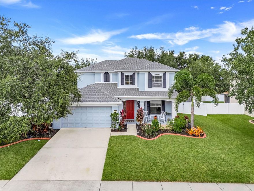 Under contract-accepting backup offers. FAMILY-FRIENDLY HOME IN HIGHLY DESIRABLE VERDE RIDGE! This spacious two-story property is perfectly designed for today’s active lifestyle and located near the end of a QUIET DEAD-END STREET, ALMOST TO THE CUL-DE-SAC, providing privacy, and minimal traffic. The expansive LOT offers plenty of space for play, pets, and entertaining, while the neighborhood itself is known for being VERY FAMILY-FRIENDLY with sidewalks, a COMMUNITY POOL, PLAYGROUND, and direct access to the WEST ORANGE BIKE TRAIL just outside the entrance for cycling and outdoor recreation. Conveniently close to ALL MAJOR ROADS, shopping, schools, and Clermont’s lakes, this home is ideally positioned for both lifestyle and commute.

Inside, you’ll find a VERSATILE FLOOR PLAN featuring FOUR BEDROOMS, THREE FULL BATHS, ONE HALF BATH, AND A DESIGNATED OFFICE WITH DOUBLE DOORS. The main level offers MULTIPLE LIVING SPACES, including a large open family room, a flexible space currently used as a homeschool room, and a bright kitchen with a CENTER ISLAND and open flow into dining and living areas. Upstairs, the PRIMARY SUITE boasts a tray ceiling, dual vanities, soaking tub, and walk-in shower. Three additional bedrooms complete the second floor, including ONE WITH A PRIVATE ENSUITE BATH, perfect for guests or in-laws.

This home has been UPDATED for peace of mind: ROOF 3 YEARS OLD, AC UNDER 2 YEARS OLD, RAIN SOFT WATER SOFTENER, CUSTOM BLINDS, GUTTERS, EXTERIOR PAINT UNDER 3 YEARS OLD, LUXURY VINYL FLOORING ON LOWER LEVEL, REFRIGERATOR AND DISHWASHER 1 YEAR OLD, HALF BATH UPDATED, UPGRADED FAUCETS AND CABINET HARDWARE, NEW LIGHT FIXTURES THROUGHOUT. Outside, enjoy a FULLY FENCED BACKYARD, 10X12 SHED, AND CUSTOM LANDSCAPING that enhances both curb appeal and outdoor living.

THIS FAMILY-FRIENDLY HOME OFFERS SPACE, UPGRADES, AND A PRIME LOCATION IN ONE OF CLERMONT’S MOST SOUGHT-AFTER COMMUNITIES. DON’T MISS IT!