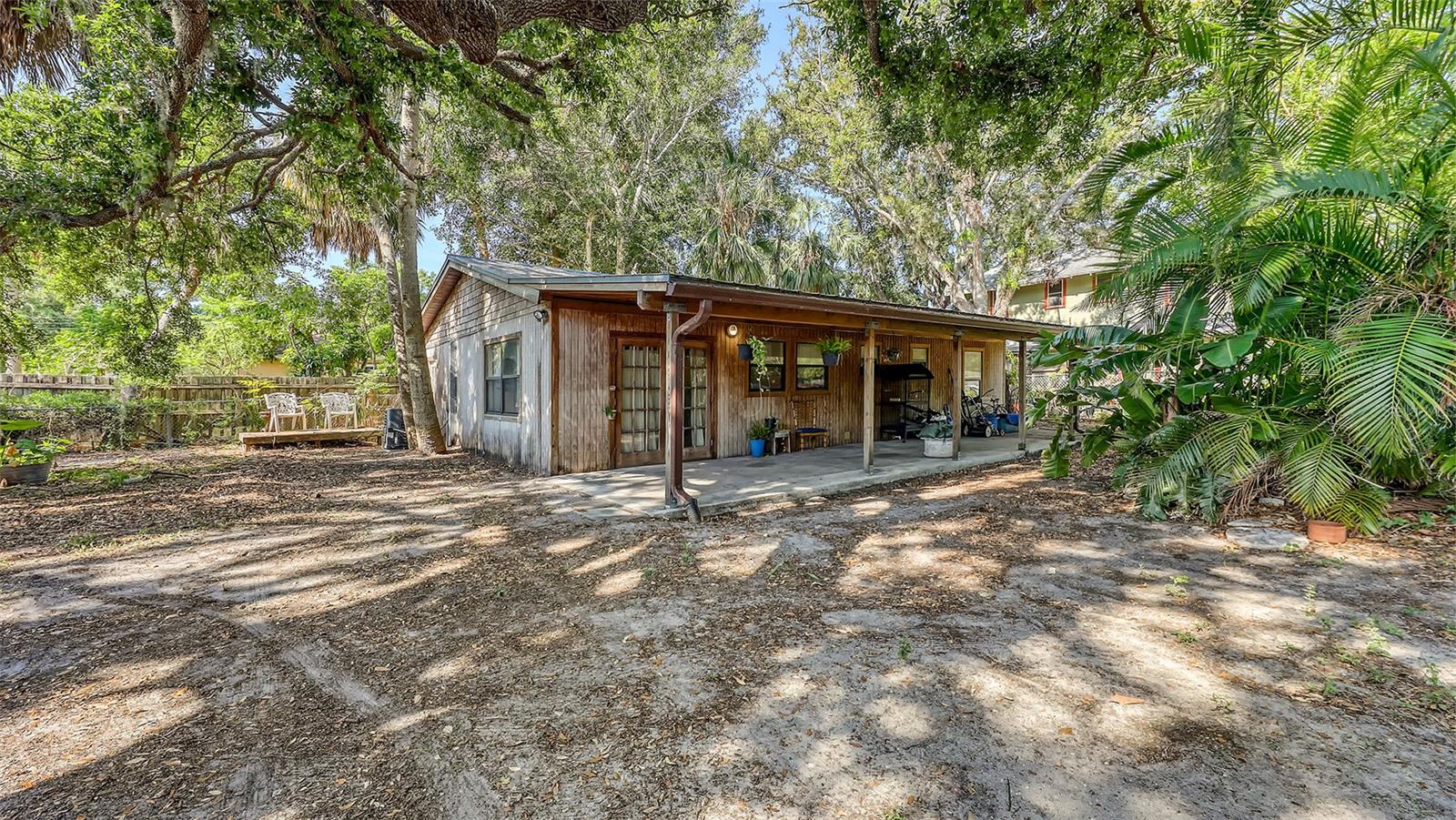 * INVESTOR OPPORTUNIY * RENTAL INCOME * HOUSE AND DUPLEX * Built in 1920 this house and duplex are located on 0.352 acres (15,319 sq ft) is located on Old Bradenton Road. Located in a superb rental location being just a mile from Ringling College, 3 miles from downtown Sarasota and under 2 miles from the Sarasota Bradenton International Airport. This property has had consistant rental income for the last 20 years and probaby before that. Owner reports that it rents for $1,400 per side. Great property to rent to college attendees or those who wish to be close to downtown or the airport. It is also on a bus stop so public transportation is very easy and convenient. The house is a two bedroom 2 bath (both baths with showers) on nicely wooded lot with 100+ year old grand oak trees. Mexican tile floors in kitchen and concrete throughout. Property is completely fenced and gated around the house. The duplexes are both 2 story with a kitchen, living room with wood burning fireplace (both units), dining room, and enclosed porch (both units) located on the ground floor. The second floor has two bedrooms each side and one bath both with a tub/shower. There is an avocado tree on the duplex side that produces very yummy avocados. There is not a garage but plenty of parking space at both the house (behind the fence and gate) and at the duplex.