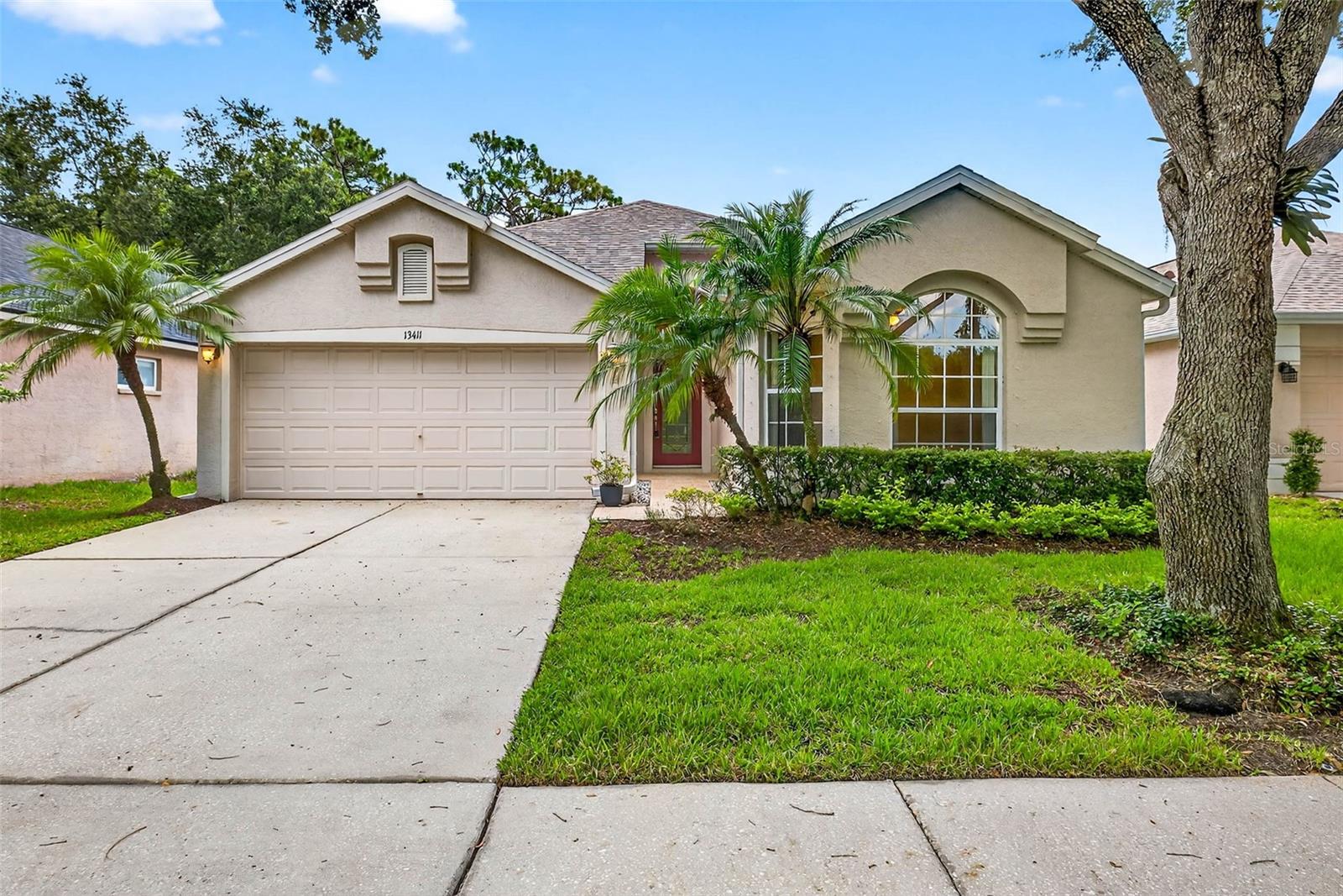 Beautiful 3-Bedroom + Office Home in Highly Desirable Fawn Lake Community – Westchase Area. Welcome to this spacious and well-maintained 3-bedroom, 2-bathroom home with a dedicated office, perfectly situated on a quiet cul-de-sac in the sought-after Fawn Lake community. Offering 1,820 sq ft of comfortable living space, this residence features an open-concept layout with vaulted ceilings, abundant natural light, and a seamless flow between the living, dining, and kitchen areas. Enjoy cooking in the functional kitchen with ample cabinet space and spacious pantry. The large primary suite offers a peaceful retreat with an en-suite bath featuring dual sinks, a soaking tub, and a separate shower. Step outside to the expansive covered and screened lanai, ideal for entertaining or simply relaxing while enjoying serene views of the lush backyard and community pond. Additional highlights include a 2-car garage, washer and dryer, hurricane shutters and a beautifully landscaped yard. Lawn service, trash removal, and pest control are included for your convenience. Fawn Lake offers wonderful community amenities, including a pool and playground, and is located close to top-rated schools, shopping, dining, and major highways — making commuting a breeze. No smoking. Renter’s insurance is required, one small dog OK. Non refundable one time pet fee $350