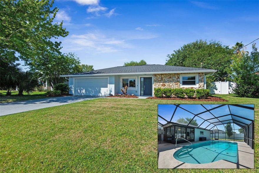 POOL HOME! Welcome to this beautifully updated 3-bedroom, 2-bath home offering comfort, charm, and the very best of Florida living. With 1,481 square feet of inviting living space, this Palm Coast gem is move-in ready and designed for both relaxation and entertaining.
The open-concept floor plan seamlessly connects the kitchen, dining, and living areas, creating a bright and welcoming atmosphere perfect for everyday living. Step outside to your own private backyard retreat featuring a sparkling pool, new screen enclosure installed in 2022, and a spacious patio — ideal for weekend gatherings, outdoor dining, or peaceful evenings under the stars.
Additional highlights include a new roof installed in 2022, a fully fenced backyard completed in 2022 for added privacy and peace of mind, and an EV charger installed in June 2024 for added convenience. Enjoy a prime location close to shopping, parks, dining, and beautiful beaches.
Discover the comfort, style, and warmth of life on Lamar Lane — a place you’ll love to call home!
POOL HOME! Welcome to this beautifully updated 3-bedroom, 2-bath home offering comfort, charm, and the very best of Florida living. With 1,481 square feet of inviting living space, this Palm Coast gem is move-in ready and designed for both relaxation and entertaining.
The open-concept floor plan seamlessly connects the kitchen, dining, and living areas, creating a bright and welcoming atmosphere perfect for everyday living. Step outside to your own private backyard retreat featuring a sparkling pool, new screen enclosure installed in 2022, and a spacious patio — ideal for weekend gatherings, outdoor dining, or peaceful evenings under the stars.
Additional highlights include a new roof installed in 2022, a fully fenced backyard completed in 2022 for added privacy and peace of mind, and an EV charger installed in June 2024 for added convenience. Enjoy a prime location close to shopping, parks, dining, and beautiful beaches.
Discover the comfort, style, and warmth of life on Laramie Lane — a place you’ll love to call home!