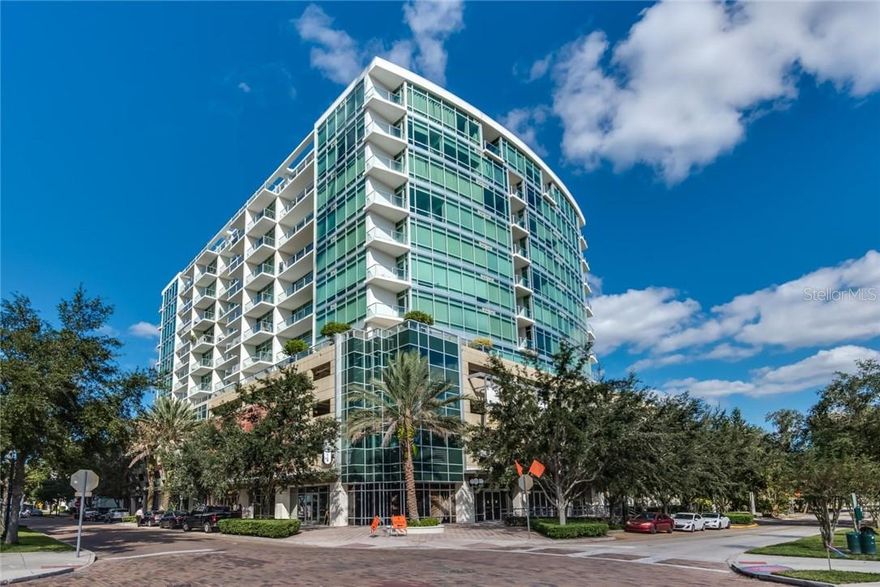 Great 2/2 NW corner unit with 2 parking spots. Enjoy the very best downtown Orlando living has to offer in this 6th story corner unit at 101 Eola. This stylish sky home features floor-to-ceiling windows, custom fabric drapes and sheers, Mahogany wood floors in the living areas and bedrooms with tile in the kitchen and bathrooms. Spacious master bath with Jacuzzi soaker tub/shower and double vanity. Closet organizer in master bedroom. Bedrooms are separated for maximum privacy, both featuring on-suite bathrooms. Glass enclosed shower in second bathroom. Gourmet kitchen with granite counters. New AC system. Hot water heater, washer, dryer and refrigerator replaced in last 2 years. Exterior balcony. 101 Eola is a small, upscale and boutique-style building in the highly desired South Eola/Thornton Park District of Downtown Orlando, just east of Orlando’s Central Business District. 101 Eola has 24-hour concierge/security, fitness center, pool, hot tub, sauna, club room and gated parking. Just one block to Lake Eola and walking distance downtown's endless array of shops, restaurants, entertainment, nightlife and the performing arts center. Walk to Publix! Thornton Park is also just steps away. Live the quality-of-life downtown Orlando, Thornton Park and 101 Eola have to offer. Owner/Agent.