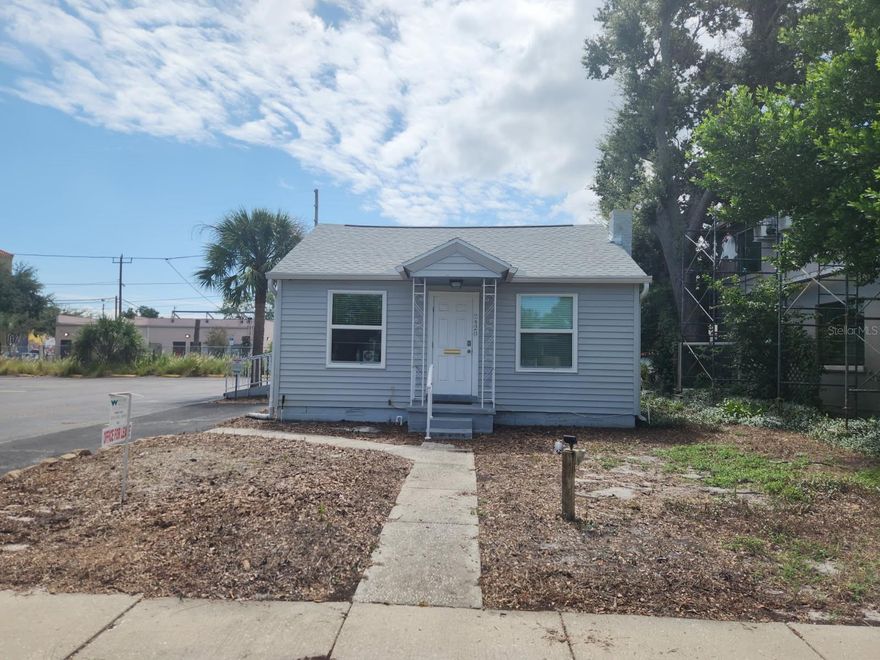 Office location in St Pete Grand Central District. Kenwood freestanding office with parking in rear and additional street parking. Location features three working spaces, kitchen and a reception area. All windows are impact, new roof and parking paved.