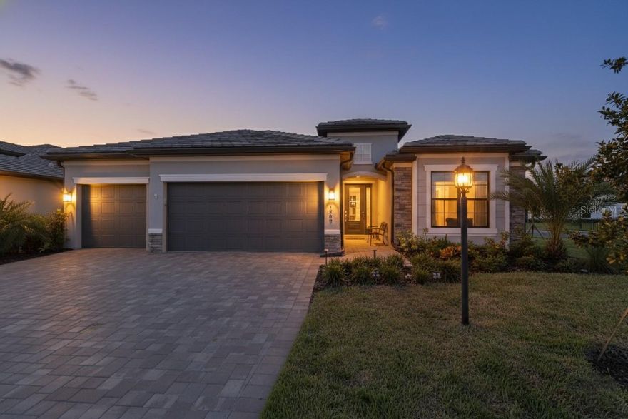 Welcome home!
*Amazing opportunity for the new owners of this great home: up to 1% closing credit with use of preferred lender!* 4889 Seafoam Trail is where comfort, care, and community come together in one of Lakewood Ranch’s most desirable resort-style neighborhoods, Lorraine Lakes. Perfectly positioned on a premium corner lot, this beautiful Ranch-Style home radiates pride of ownership and thoughtful upgrades throughout.
Step into a bright, open floor plan with high ceilings and the spacious living area designed for everyday comfort and easy entertaining. The kitchen features new LG Wi-Fi-enabled gourmet appliances that can be controlled right from your phone, perfect for the modern cook. Every detail has been elevated, from designer lighting inside and out to upgraded fixtures, finishes, and even in-glass blinds on the front door and sidelight for added privacy and style.
The primary suite sits privately at the back of the home and includes a tray ceiling, walk-in closet, and spacious bath with dual sinks and a large glass-enclosed shower. Three additional bedrooms are thoughtfully placed to offer everyone their own space to unwind.
Additional highlights include an insulated hurricane-rated garage door, pre-wiring for a generator, and a dedicated connection for a garage air-conditioning unit, ideal for those who like to work or exercise in the garage year-round. Outside, enjoy a black river rock landscaping upgrade with a dedicated grill pad, ready for endless cookouts. 
The generous backyard offers ample space to create your own private oasis and add that pool you’ve always dreamed of.
The seller is willing to include the lanai TV with cover, and open to negotiating select furnishings for an easy, move-in-ready transition.
You’re just a short golf cart ride from the resort-style amenities of Lorraine Lakes, where every day feels like a mini vacation. Enjoy multiple pools, a restaurant with indoor and outdoor bars, a coffee station, fitness center, tennis and pickleball courts, year-round social events, and scenic walking trails, all surrounded by the natural beauty and connection that define the Lakewood Ranch lifestyle.
Whether you’re a full-time resident or looking for a seasonal retreat, this upgraded home delivers the complete Florida lifestyle. Don’t wait, schedule your private tour today and let’s make this your next chapter!