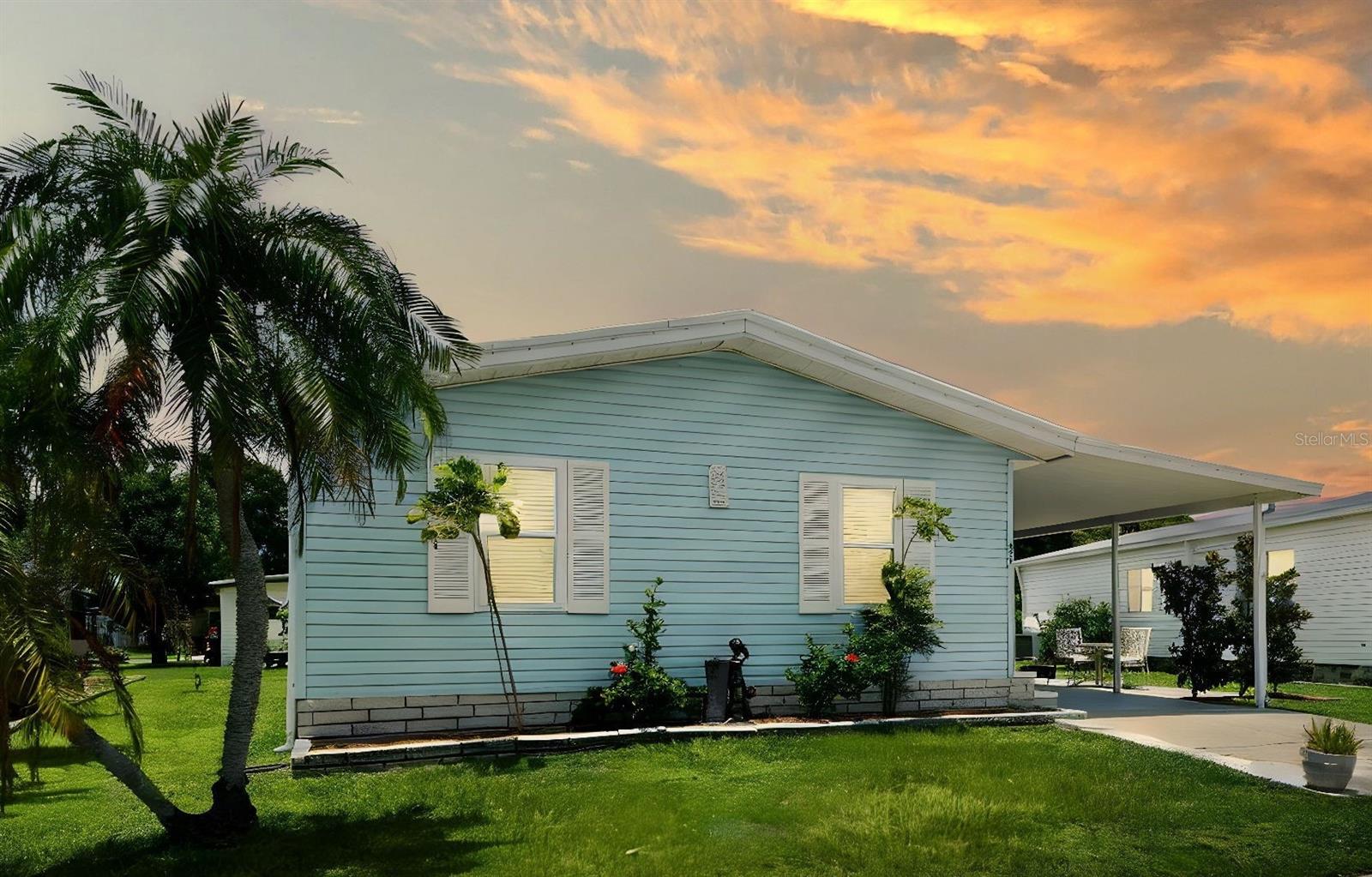 Beautifully Updated & Move-In Ready in Gull-Aire Village. This spacious 2-bed, 2-bath manufactured home offers 1,239 sq ft of air-conditioned living, including a newly enclosed Florida Room (2022). Enjoy an open floor plan with high ceilings, stylish vinyl plank flooring (2021), and brand-new stainless steel appliances with a double oven (2024). Major upgrades include new windows (2019), a new insulated roof-over (2016), and CPVC plumbing (2019)—no polybutylene! Features include an inside laundry room with pantry closet, 11’ x 7’ workshop, 6’ x 4’ shed, tiled patio, and a spacious driveway. Gull-Aire Village, a 55+ golf cart and pet-friendly community offering a large heated pool, spa, clubhouse, shuffleboard, bocce, and endless social events—all for just $60/month HOA. Walk to restaurants, shops, and the movie theater, or explore the scenic Oldsmar Trail with access points right in the neighborhood.