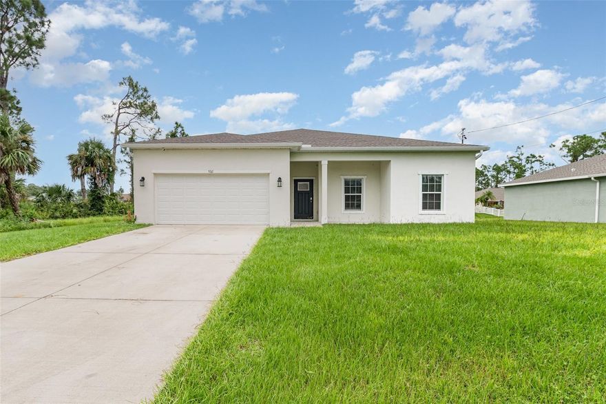 Short Sale. Welcome to this beautifully built 4-bedroom, 2-bath home in the heart of North Port with No HOA and No CDD! Designed with an open floorplan and modern finishes, this home offers the perfect balance of comfort and style. The kitchen showcases granite countertops, stainless steel appliances, and wood cabinetry, opening seamlessly to the living and dining areas for effortless entertaining.

The split-bedroom layout provides privacy, with a spacious primary suite featuring dual closets and a relaxing en-suite bathroom. Three additional bedrooms and a full bath create plenty of space for family, guests, or a home office. Tile flooring runs throughout the home, adding both elegance and easy maintenance.

Enjoy the convenience of a 2-car garage and a large backyard—ideal for pets, play, and outdoor gatherings. Located in Flood Zone X (no flood insurance required) and just minutes from shopping, dining, schools, airports, and major roadways, this home combines peace of mind with everyday convenience.

Move-in ready and waiting for its new owner, this North Port gem is the perfect place to call home!