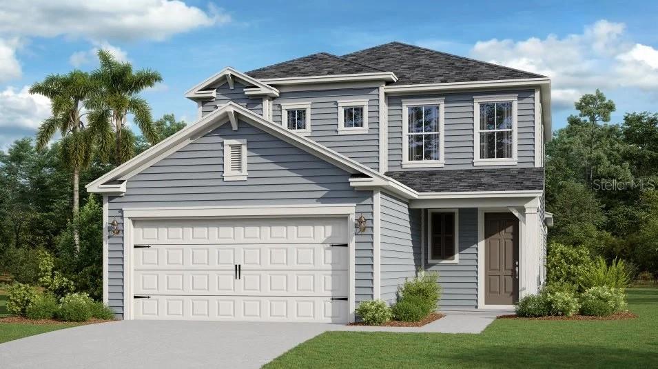 This two-story home is host to the kitchen, dining room and Great Room with an attached lanai, arranged in a convenient and contemporary open layout. Completing the first level is the private owner’s suite with a spa-inspired bathroom. The second floor is occupied by a comfortable loft surrounded by all three secondary bedrooms, each showcasing direct access to a full-sized bathroom.