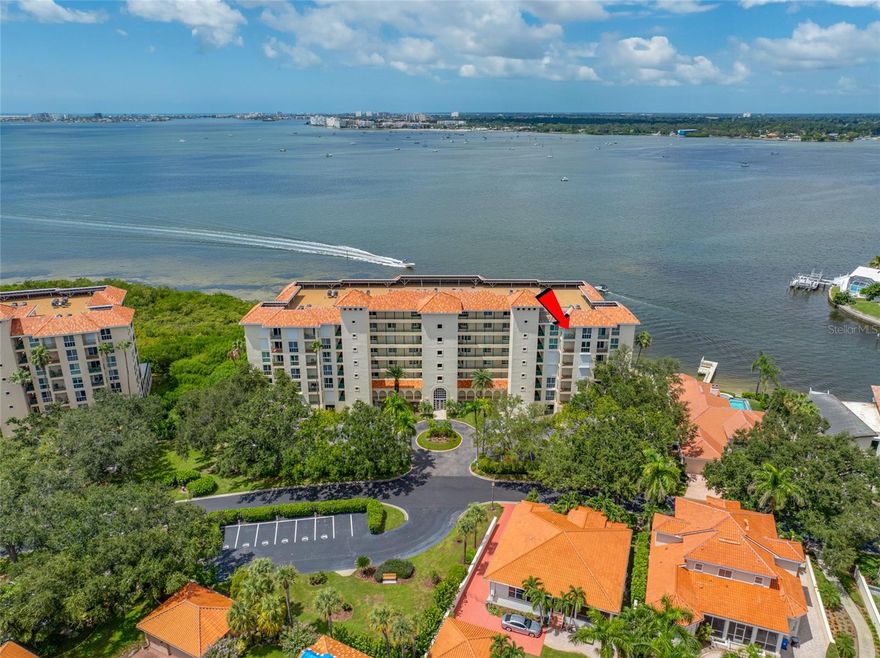 Now being offered for the very first time!  An exceptionally rare and exquisite 5 bedroom, 4 bath, corner penthouse unit is now available in the "A Bldg" of Dolphin Cay.  Enjoy the luxury of wide water views from the wraparound balcony or chose to unwind on one of the other two balconies with scenes of downtown St Petersburg and the Sunshine Skyway Bridge in the distance.  This home includes many high end, custom improvements to include the kitchen, baths, marble flooring, shutters, and a gold foiled entry ceiling.  The kitchen is a cook's dream with a Sub-Zero refrigerator, double ovens, generous storage and workspace and water views as you work! Two assigned under building parking spots are included in the sale along with an exterior, shared storage room. Dolphin Cay is a gated, manned security, resort style community offering pools, tennis courts, a fitness center with locker rooms and saunas, a private beach, a gathering center; "The Casino", electric car charging and car washing stations.  The Milestone Inspection is complete and available for review upon request.  Also, the Antigua building's roof and elevators have been replaced within the past three years, and exterior painting was completed in August 2025.  Up to TWO pets under 30 pounds are welcome and annual rentals are permissible.