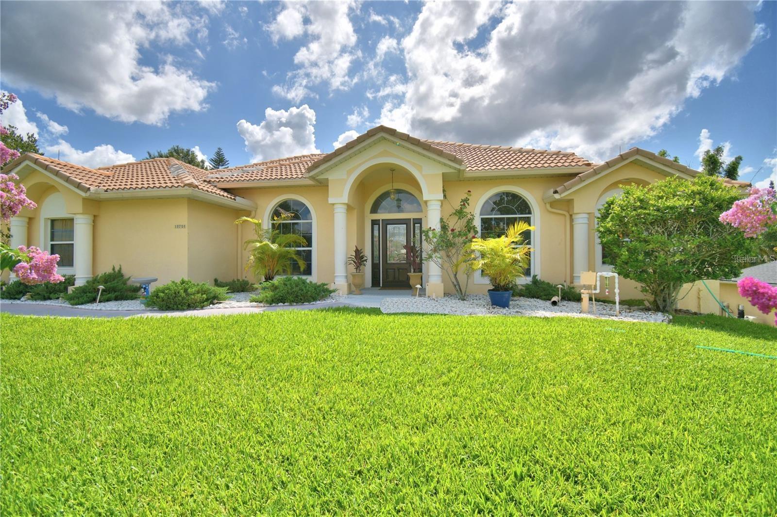 Your new fairytale dream home starts here. Step inside this beautifully remodeled 4-bedroom, 3-bath pool home in the highly sought-after Crescent Lake Club and get ready to fall in love. With a triple-split floor plan and private guest suite, this Disney inspired home is perfect for hosting family or out-of-town visitors. The chef’s kitchen is a showstopper with Quartz countertops, stainless appliances, Travertine apron sink, and dramatic stone backsplash. The owner’s suite feels like a private retreat with pool access, spa-style bath, and a dream 10’x12’ custom closet. Outside, the screened pool shines with new solar heating, a brand-new outdoor kitchen, and lush fruit trees for your very own backyard oasis. Major updates include new plumbing (2024), water heater (2025), and updated electrical—so all you need to do is move in and enjoy. Crescent Lake Club even offers a community boat slip and dock, with potential for your own (verify with HOA). Convenient to shopping, dining, the airport, and attractions—this home checks every box. Come see it today before it’s gone!