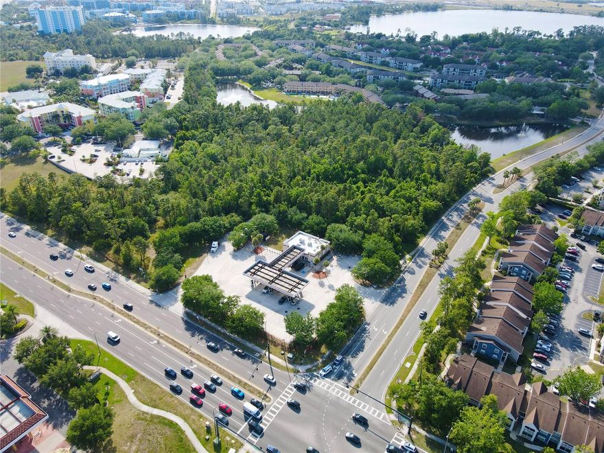 0.37 ACRE COMMERCIAL LAND ON INTERNATIONAL DRIVE! Approved for a COMMERCIAL CAR WASH or Build your own business structure with premium exposure from International drive and Westwood Blvd. Located next to 7/11 Gas Station and across from business plaza, this commercial land benefits from high traffic counts and easy access to local theme parks, hotels, restaurants, entertainment and major highways and airport. Check out the site and plan your future business at this versatile land.
