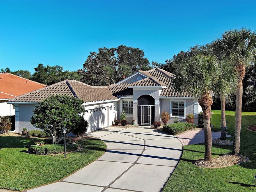 Welcome to Hidden Lakes Club, one of Venice’s most desirable gated communities, where comfort, style, and Florida living come together effortlessly. This 2-bedroom, 2-bath home PLUS a den/office is bright, open, and filled with natural light. From the moment you step through the screened front porch, you’ll feel the spacious flow, ceramic tile floors, and crown molding throughout that give this home a touch of refined elegance.
Enjoy peace of mind with a TILE ROOF (2023) and AC (2020) - you can move right in and start living the good life. The kitchen offers generous counter space, plenty of cabinets, and a sunny eat-in nook, while the dining area transitions easily from intimate dinners to entertaining friends.
The primary suite is your private retreat with two walk-in closets, an en suite bath, and direct access to the lanai - the perfect spot for morning coffee overlooking the serene pond view. The second bedroom features crown molding and luxury vinyl flooring, while the flexible den/office invites your imagination: a quiet workspace, cozy reading nook, creative studio, or cheerful playroom - the possibilities are endless!
Relax or entertain year-round in the extended lanai with sliding windows, seamlessly blending indoor and outdoor living. The side patio with pavers is perfect for grilling, lounging, or enjoying your own outdoor garden oasis. Surrounded by beautiful landscaping, this home is just a short stroll to the clubhouse, resort-style pool, hot tub, fitness center, and tennis court.
You’ll love the location - close to the new Sarasota Memorial Hospital in Venice, with easy access to I-75 for quick travel to SRQ, TPA, or RSW airports. And of course, you’re minutes from white-sand beaches, boating, fishing, golf courses, spring training baseball, boutique shopping, and Venice’s amazing restaurants. From sunset walks on the beach to dinner on the island, every day here feels like vacation.
Move-in ready, meticulously maintained, and filled with upgrades - this home truly has it all. Schedule your private showing today and make Hidden Lakes Club your next chapter in Florida living!
