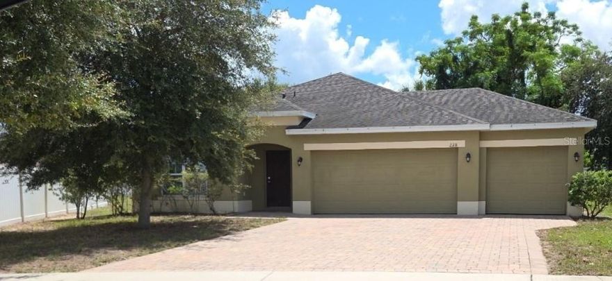4/2/3 Pool home in Davenport Estates.  Move in ready with a neutral color palette.  Kitchen offers solid surface countertops and stainless-steel appliances. Primary bedroom has walk in closet, dual sinks, separate garden tub/shower, and water closet.  Indoor laundry room, built in desk and cabinet area next to laundry room.  Large open living areas with vaulted ceilings.  Beautiful, screened pool area perfect for entertaining.  All situated on an oversized .35 (=/-) acre lot.   This beautiful, gated community also has a community park!