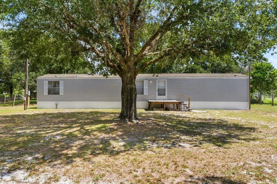 Welcome to this charming 3-bedroom, 2-bathroom manufactured home nestled on its very own land in Frostproof, Florida. Say goodbye to the restrictions and fees of an HOA—this is your opportunity to own a piece of the laid-back Florida lifestyle with complete freedom. This single-wide home is not just a house; it's a turnkey solution for comfortable living. The property comes Semi-furnished, making your move-in process effortless. You'll also enjoy the convenience of a brand-new refrigerator, along with a washer and dryer, saving you both time and money. Step inside to a thoughtfully laid-out floor plan that maximizes every inch of space. The home offers a cozy and inviting atmosphere, perfect for a starter home, a quiet retreat, or an investment property. The three bedrooms provide ample space for a family, guests, or even a home office. Situated in a peaceful neighborhood, this home offers the best of both worlds: a tranquil setting with easy access to local amenities. Don't miss out on this fantastic opportunity to own a home with a great location and no HOA fees. Schedule your private showing today and start living your Florida dream!