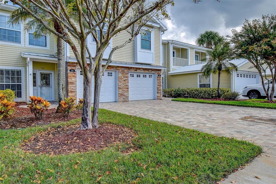 Imagine living just steps away from Main Street in quaint historic Safety Harbor – with it’s charming stores and coffee shops, craft breweries, and waterfront parks! Offering 2,049 square feet of living space, this townhome is perfect for families and for entertaining. As you enter, you're greeted by a flex room that sets the tone for the open and spacious floor plan. The gracious kitchen is a chef's dream, featuring granite countertops, stainless steel appliances, a breakfast bar, and plenty of storage space. It’s the perfect size to add a kitchen island! The kitchen opens up to the family room and dining area, creating a seamless flow for everyday living or hosting guests. Downstairs features stylish wood tile floors and offers a half bath for guests. Double sliding doors off the family room lead you to a large lanai, the perfect spot for your morning coffee or to unwind after a busy day. The captivating outdoor living space is covered and screened, accented by a beautiful outdoor electric fireplace making this enjoyable year-round. This back patio is complete with a private fenced backyard perfect for your furry friends or little ones, or to create your dream garden. Upstairs, the primary suite is spacious with large walk-in closet, and boasts a large en suite bathroom with private water closet, dual sink vanity, and separate tub and shower. The guest bathroom is conveniently located between the two additional bedrooms. One bedroom is oversized and the other bedroom is spacious with an extraordinary walk-in, top of the line custom closet. The large upstairs laundry adds convenience to your daily routine, featuring top of the line washer and dryer and a stunning solid wood folding table. The home offers AC 2020,  water heater 2019, a water softener 2014, tons of storage located throughout plus additional storage options in attic space and under the stairs. This home is located in The Village of Safety Harbor, a charming community with a low monthly HOA. NO FLOOD INSURANCE NEEDED. NON EVACUATION ZONE. Historic downtown Safety Harbor is a bicycle ride or golf cart drive away. Enjoy the vibrant scene with the best restaurants in town, breweries, shops, weekend festivals, Third Friday art shows and music, wine bar and wine festival, the Safety Harbor Marina, Pier, and the iconic Safety Harbor Resort & SPA. Bike to picturesque Philippe Park, offering 122-acres, 1 mile of shoreline, a boat launching facility, fishing, and play areas. Great schools … Safety Harbor Elementary, Safety Harbor Middle, & Countryside High. Top Rated in the US Clearwater Beach is close by as well as Tampa Intl Airport and local attractions. Make the Safety Harbor lifestyle a reality and schedule a tour to visit this 3 bed, 2.5 bath townhome today!