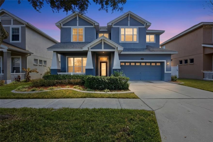 Welcome to 5112 Pheasant Wood Dr, a beautifully maintained residence nestled within the highly desirable Reflections community. Set in a top rated school district with NO CDD and a LOW HOA, this home offers comfort, efficiency, and peaceful lake view living. Designed to highlight its scenic backdrop, two expansive sets of TRIPLE SLIDING GLASS DOORS frame tranquil water views while filling the kitchen and family room with natural light and creating an effortless indoor-outdoor flow. Thoughtful upgrades provide long term value and peace of mind, including an OWENS CORNING PLATINUM ROOF (2020), HARDIE BOARD FASCIA (2020), MOHAWK LAMINATE FLOORING throughout downstairs except wet areas (2025), DUAL 15 SEER HVAC SYSTEMS, LENNOX GAS FURNACE (2021), and FLUSH MOUNT HURRICANE PANELS.
At the heart of the home, the kitchen blends functionality with warmth, featuring 42 INCH SOLID WOOD SHAKER CABINETRY, a GOURMET DOUBLE OVEN, and a spacious WALK-IN BUTLER’S PANTRY. Architectural details such as CROWN MOLDING and TRAY CEILINGS add timeless character throughout. Outdoor spaces are equally inviting with BRICK PAVER PORCHES, PVC FENCING, RAIN BIRD IRRIGATION SYSTEM, and mature TROPICAL LANDSCAPING, all positioned on a quiet cul de sac just a short walk to the community pool.
Conveniently located near dining, shopping, medical facilities, with quick access to the Veterans Expwy and N.Dale Mabry HWY and approximately 15 minutes to TAMPA INTERNATIONAL AIRPORT. Schedule your private showing today!