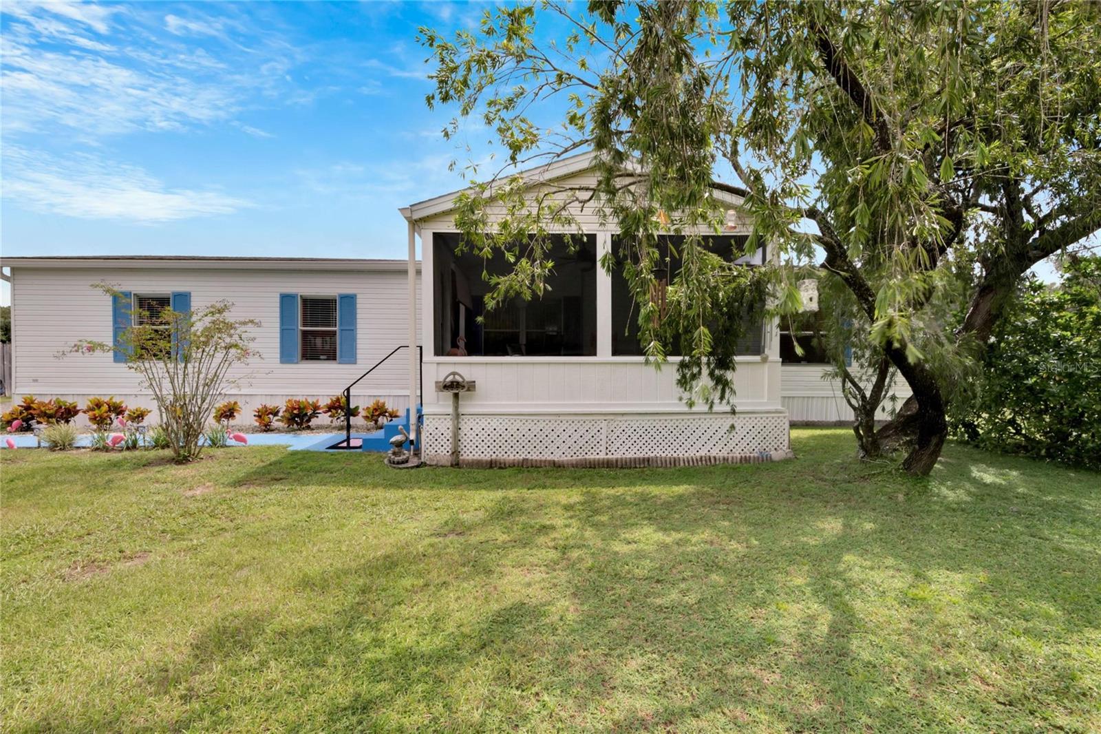 Charming 4-Bedroom Double Wide on 1/3 Acre with Brand NEW 2025 ROOF. This adorable 1998 manufactured double wide offers 4 spacious bedrooms, 2 full baths, and plenty of outdoor charm! Nestled on a fully fenced 1/3-acre lot, this home features a cozy screened-in front porch, perfect for sipping sweet teaand enjoying the outdoors. The property also boasts a back carport, providing convenient covered parking, and a separate storage shed with electric and water—ideal for a workshop or extra storage. Located in a great area, this property combines comfort, convenience, and plenty of room to make it your own! Don’t miss out! Call today for your personal tour.