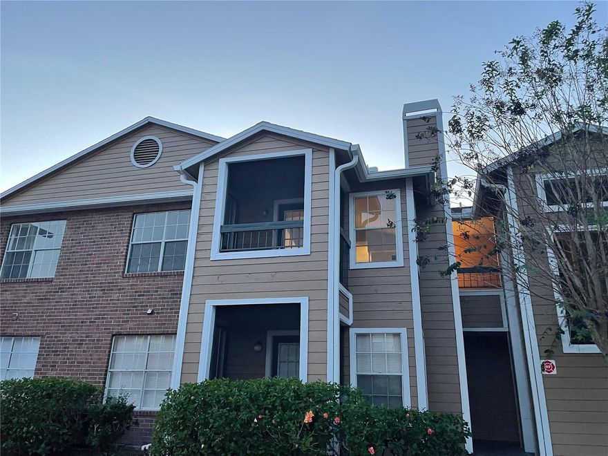 Great Investment Opportunity: Long-term tenant in place, start earning on your closing day! 2 Bedroom and 2 Bathroom Condo located in sought-after Regency Gardens. This is their bigger 2/2 unit, open floor plan with kitchen overlooking large great room area, with cathedral ceilings and French door leading to your own screened balcony. Tile floors throughout whole unit. Appliances include Refrigerator, Range, Hood, Countertop Microwave, Dishwasher, Garbage Disposal, Washer and Dryer. Main bedroom with walk-in closet. HOA includes water, garbage, and pest control. Zoned for A-rated Boone High School. The Regency Gardens community features 2 beautiful pools, clubhouse with social area and computer with internet access, fitness center, beach volleyball, playground, picnic tables, car wash area, walking/jogging trails, and dog park. Great location! Just a few minutes away from the Orlando International Airport, Downtown Orlando, major highways 408, 528 and 417. Walking distance to shopping, dining and entertainment. CALL TODAY!